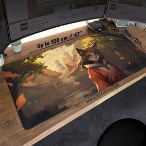 Anime Desk Mat: Mouse Pad, Cute Fox Furry Mousepad Xl, Lofi Aesthetic ...