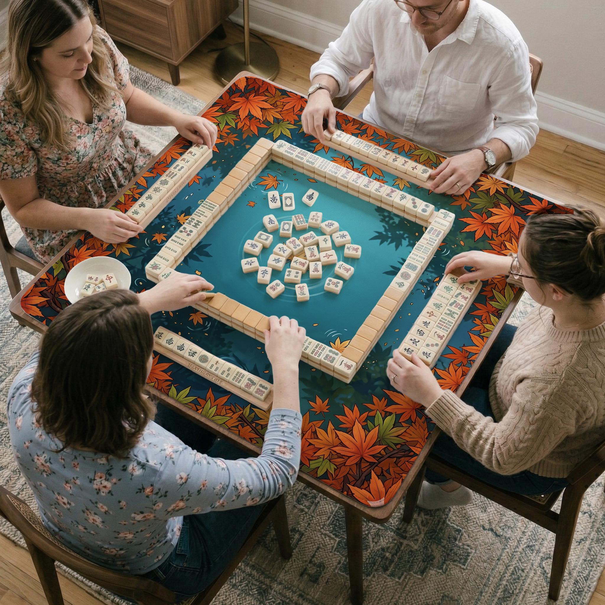 Autumn Maple Mahjong Mat image 3