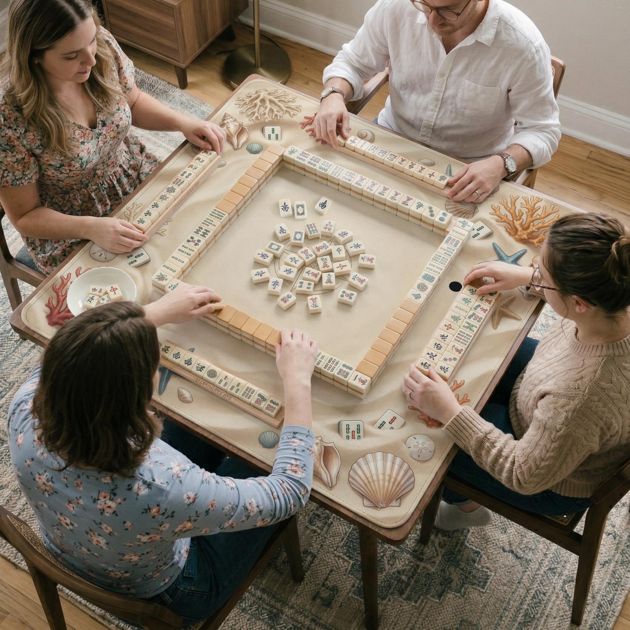Coastal Shell Mahjong Mat image 4