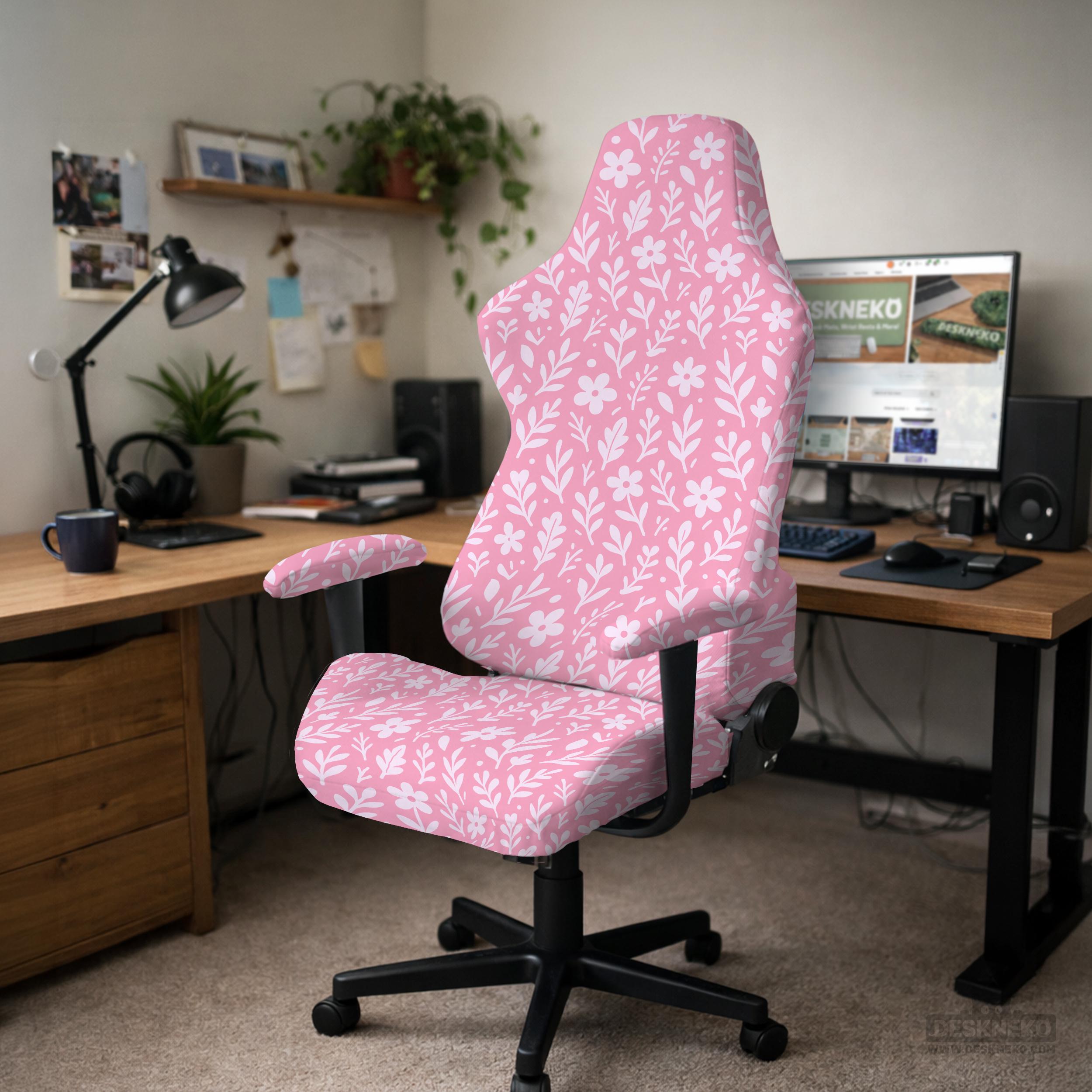 Blush Botanical Chair Cover image 2