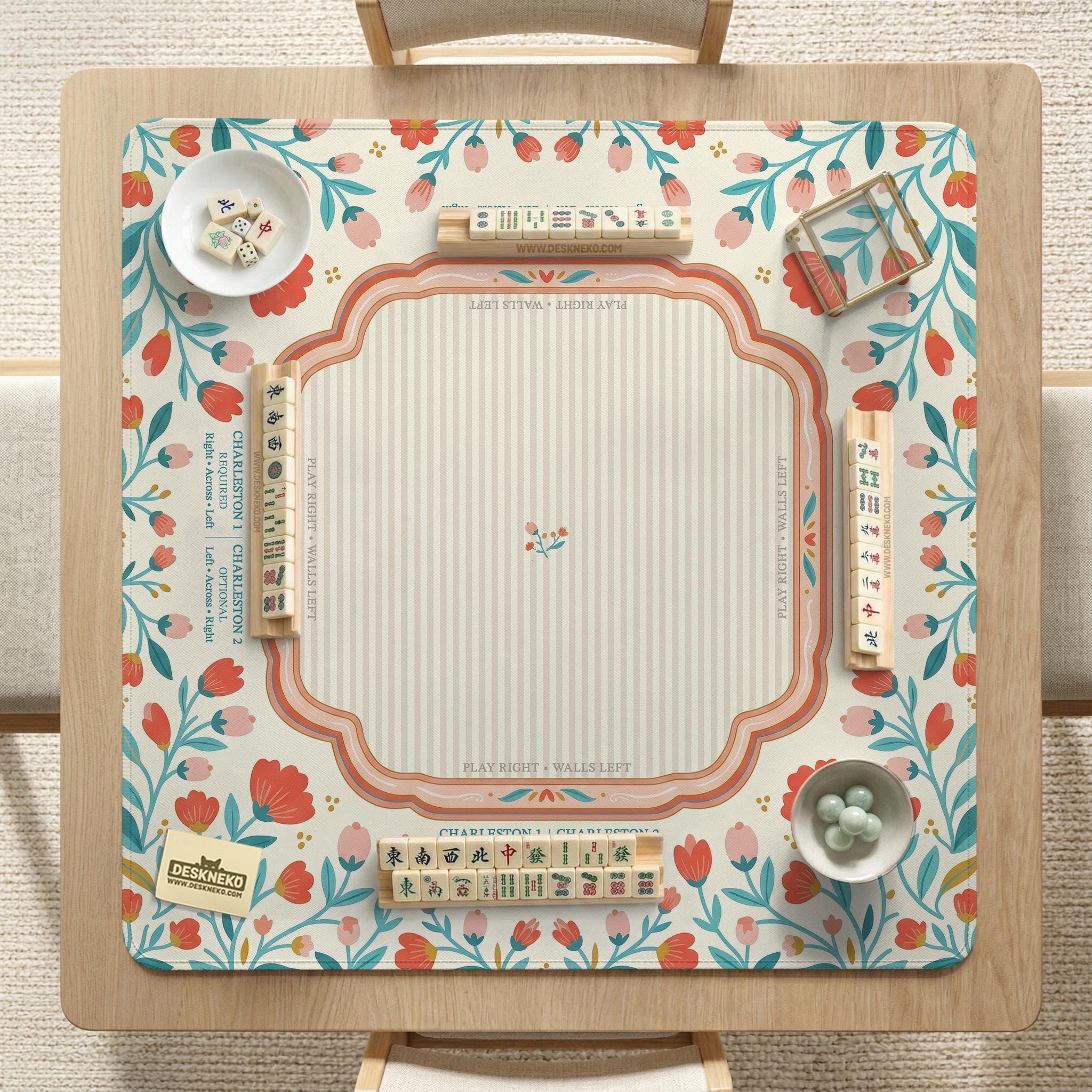Floral Mahjong Mat image 2