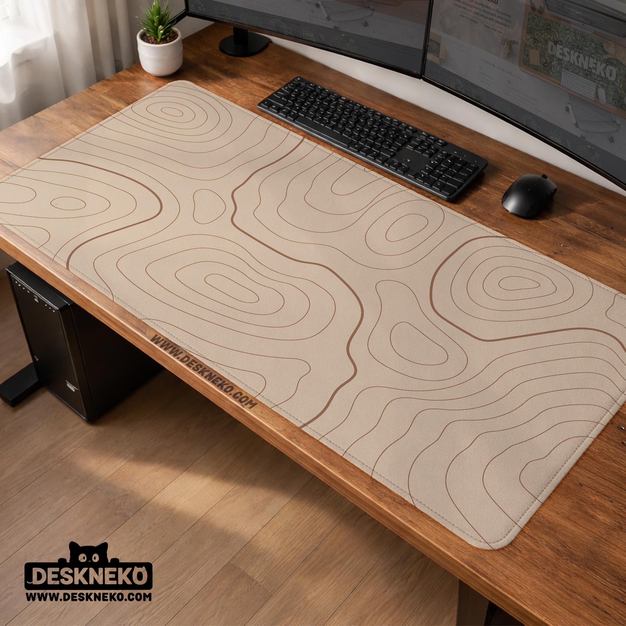 Beige Topographic Mousepad image 2