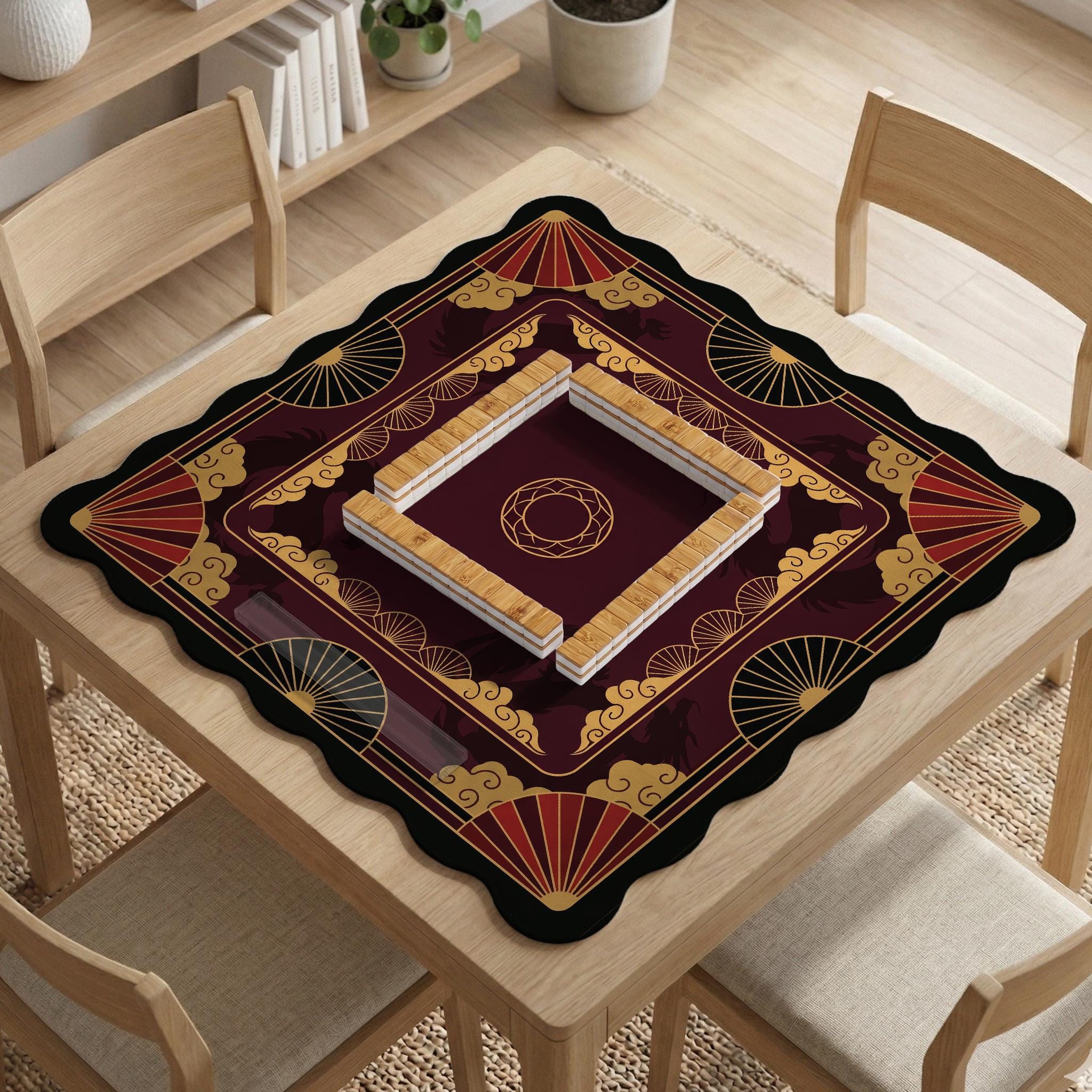 Red Dragon Mahjong Mat image 2