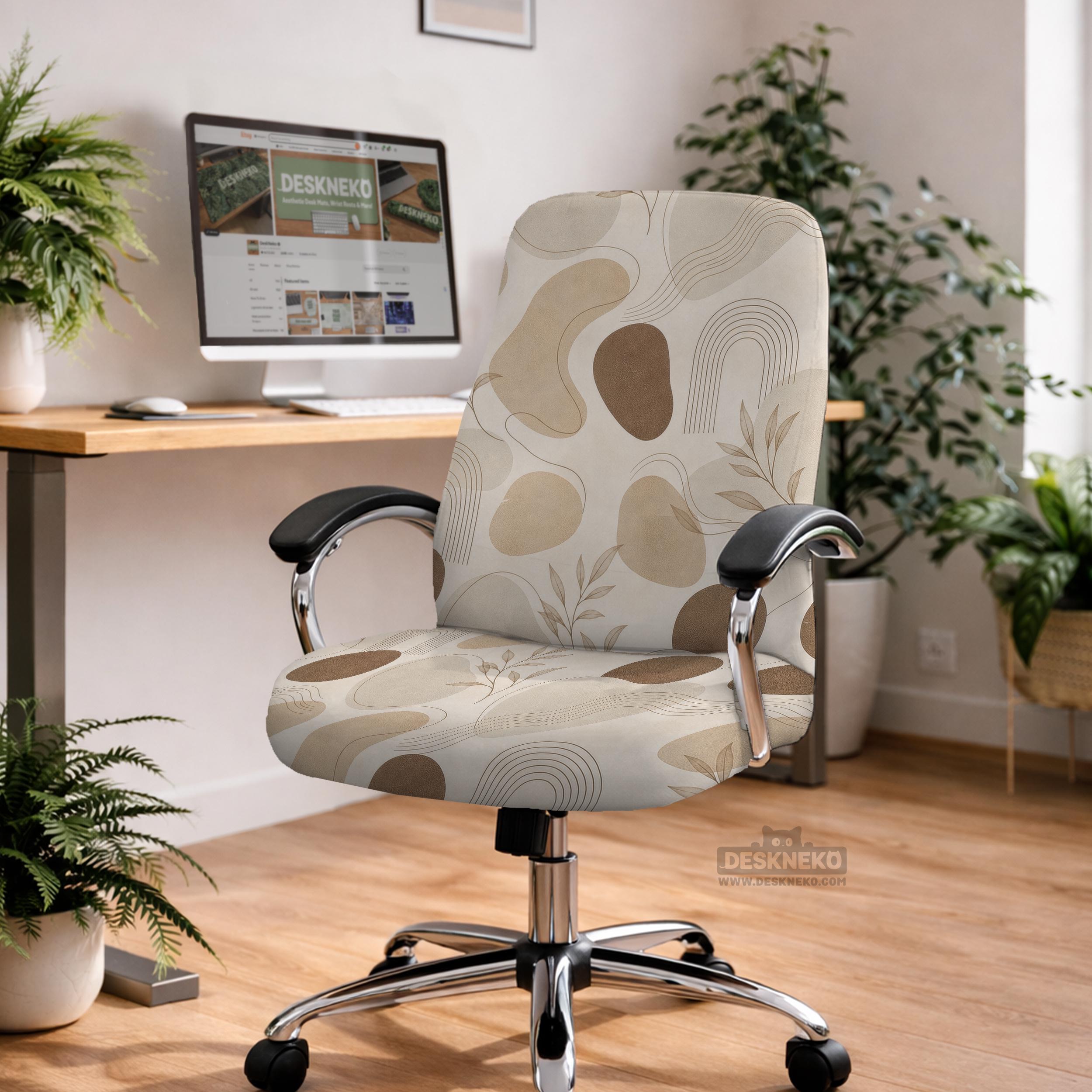 Japandi Beige Chair Cover image 4