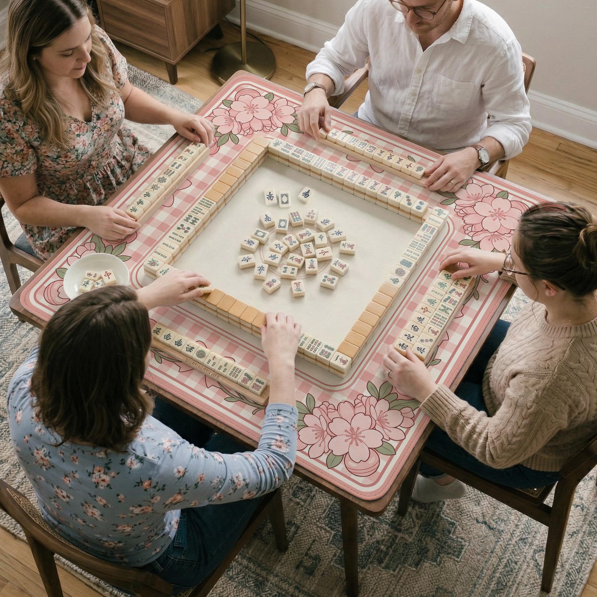 Blush Pink Mahjong Mat image 4