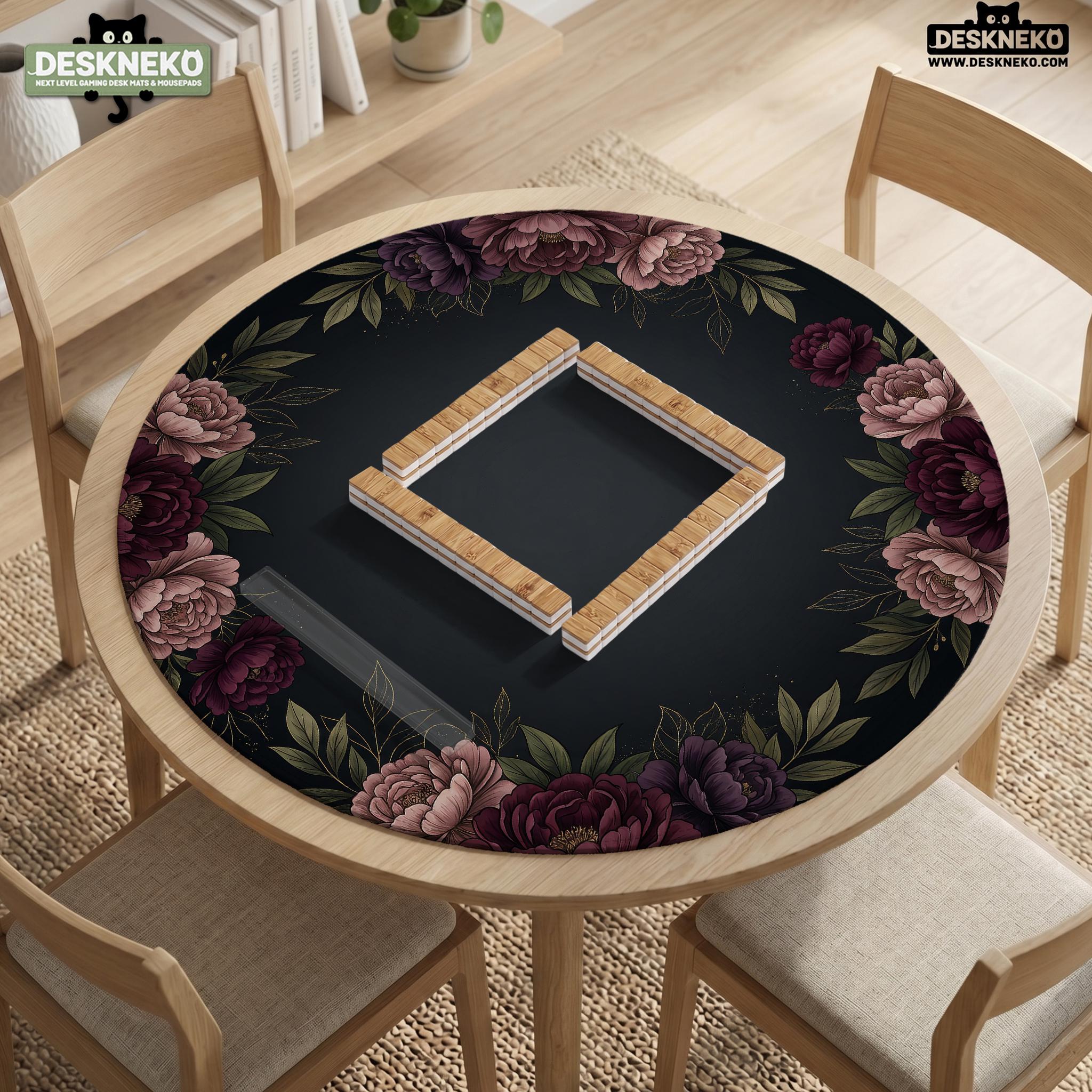 Dark Botanical Mahjong Mat image 3