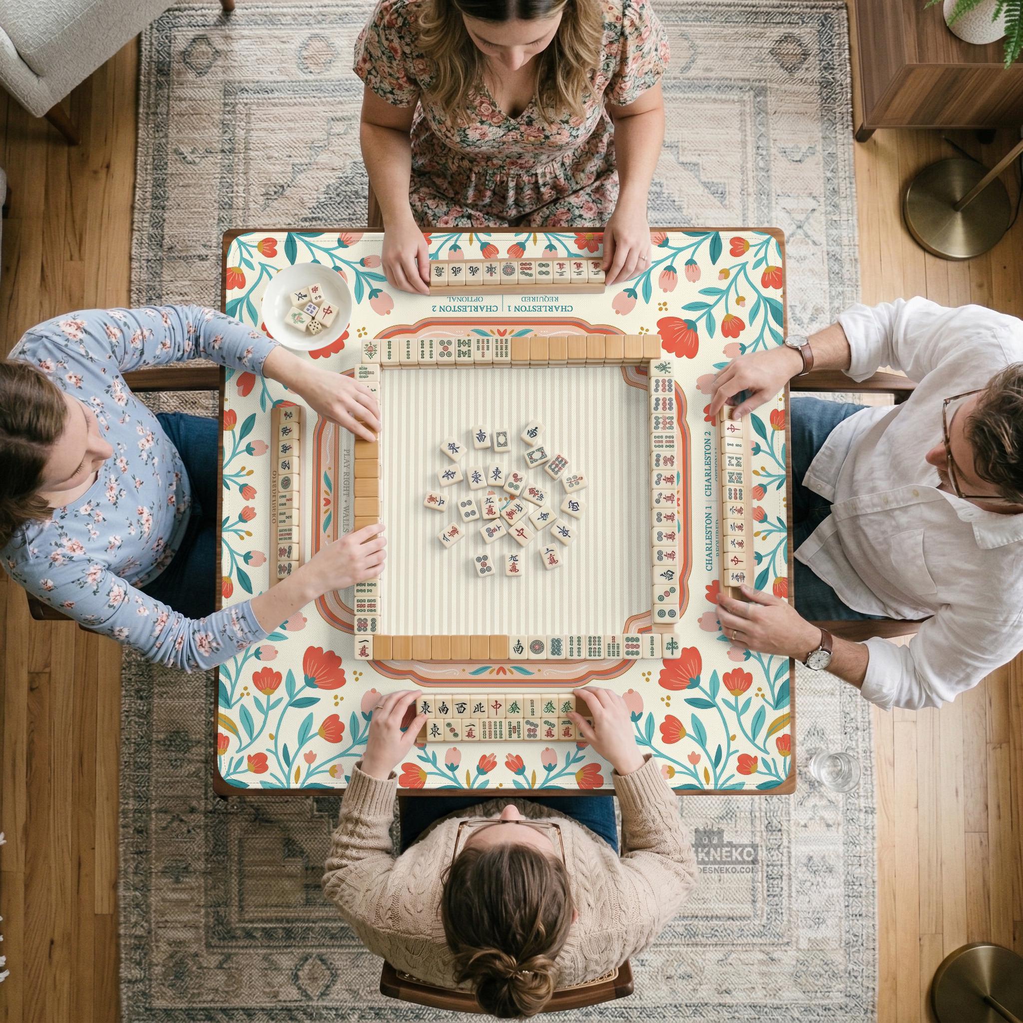 Floral Mahjong Mat image 4