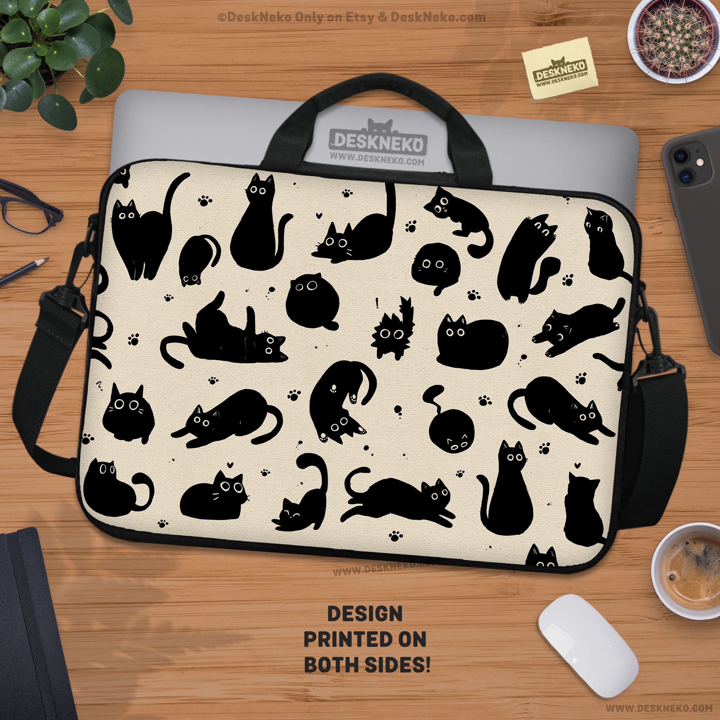 Leuke Katten Op Zomer Strand Laptop Sleeve Case Notebook