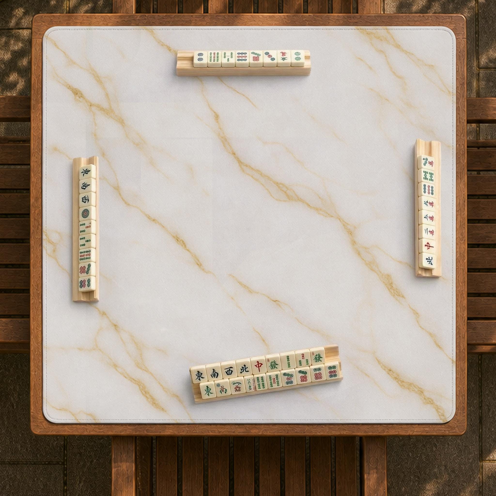 White Marble Mahjong Mat image 4
