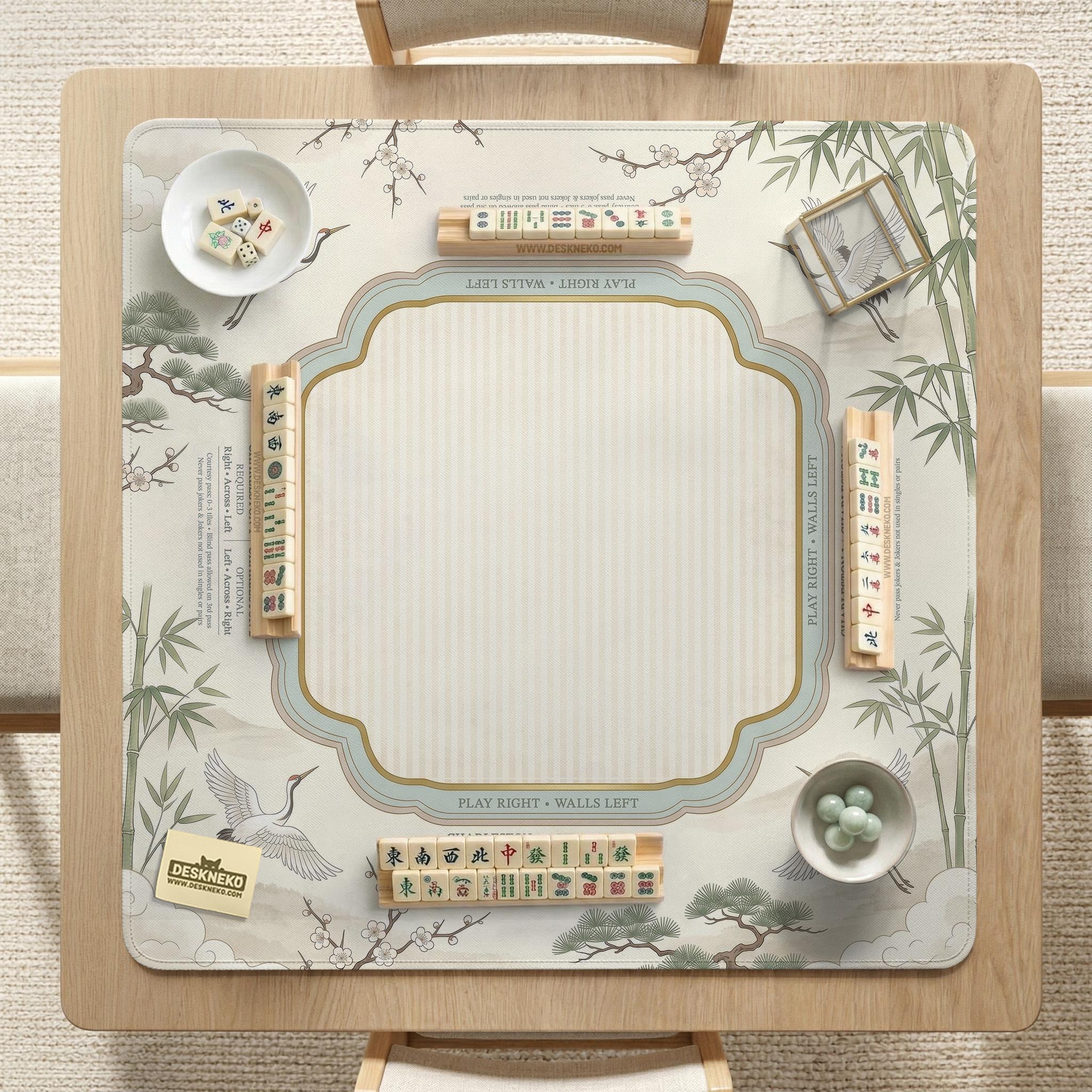 Sage Bamboo Mahjong Mat image 3
