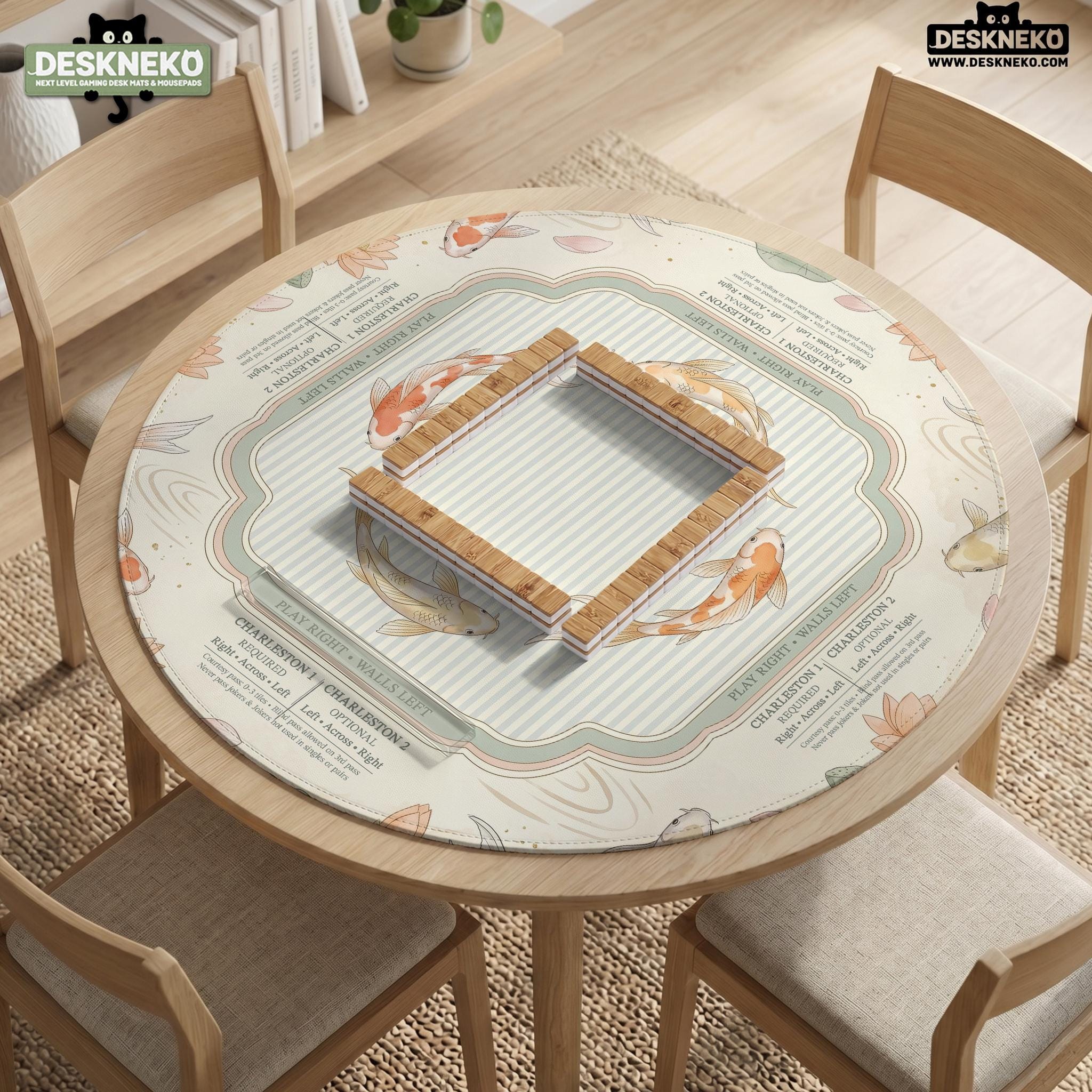 Koi Fish Mahjong Mat image 3