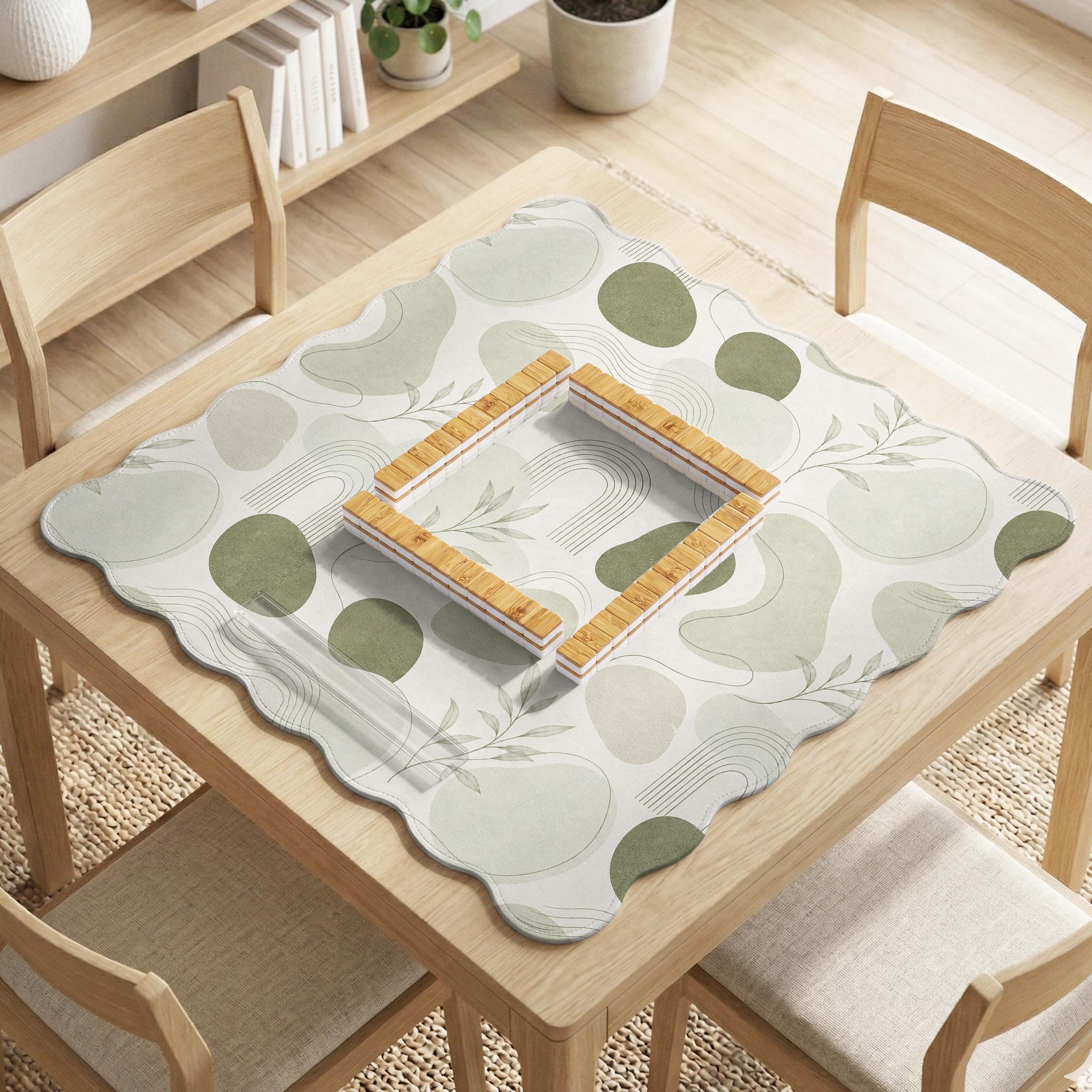 Sage Botanical Mahjong Mat image 3
