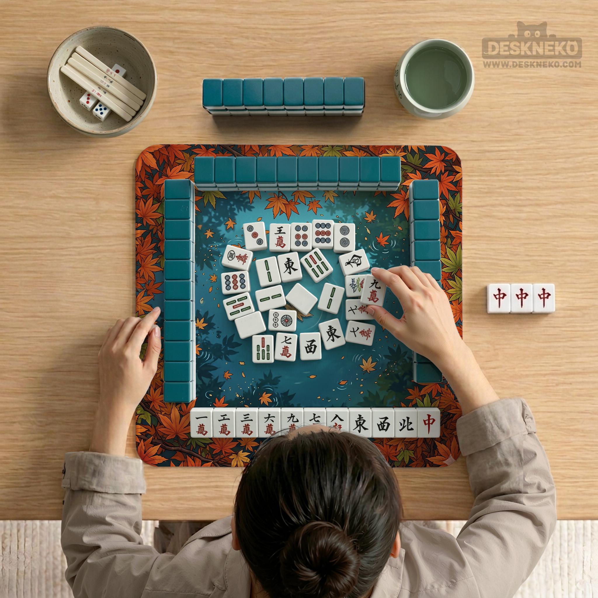 Autumn Maple Mahjong Mat image 4