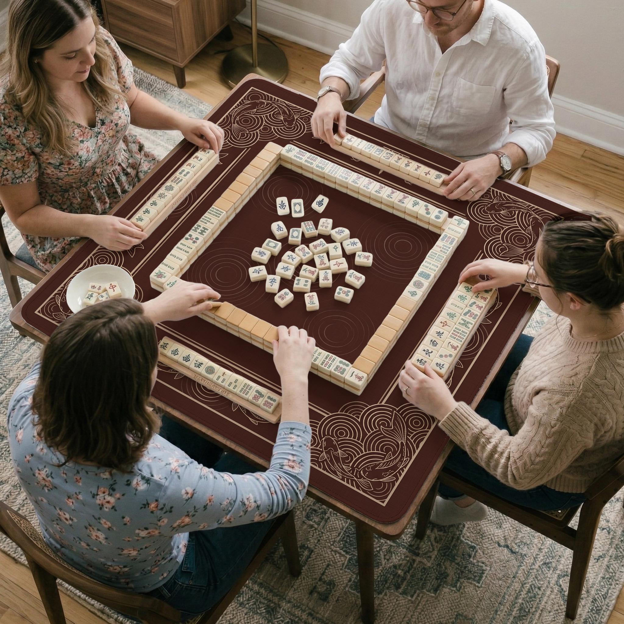 Koi Fish Mahjong Mat image 4