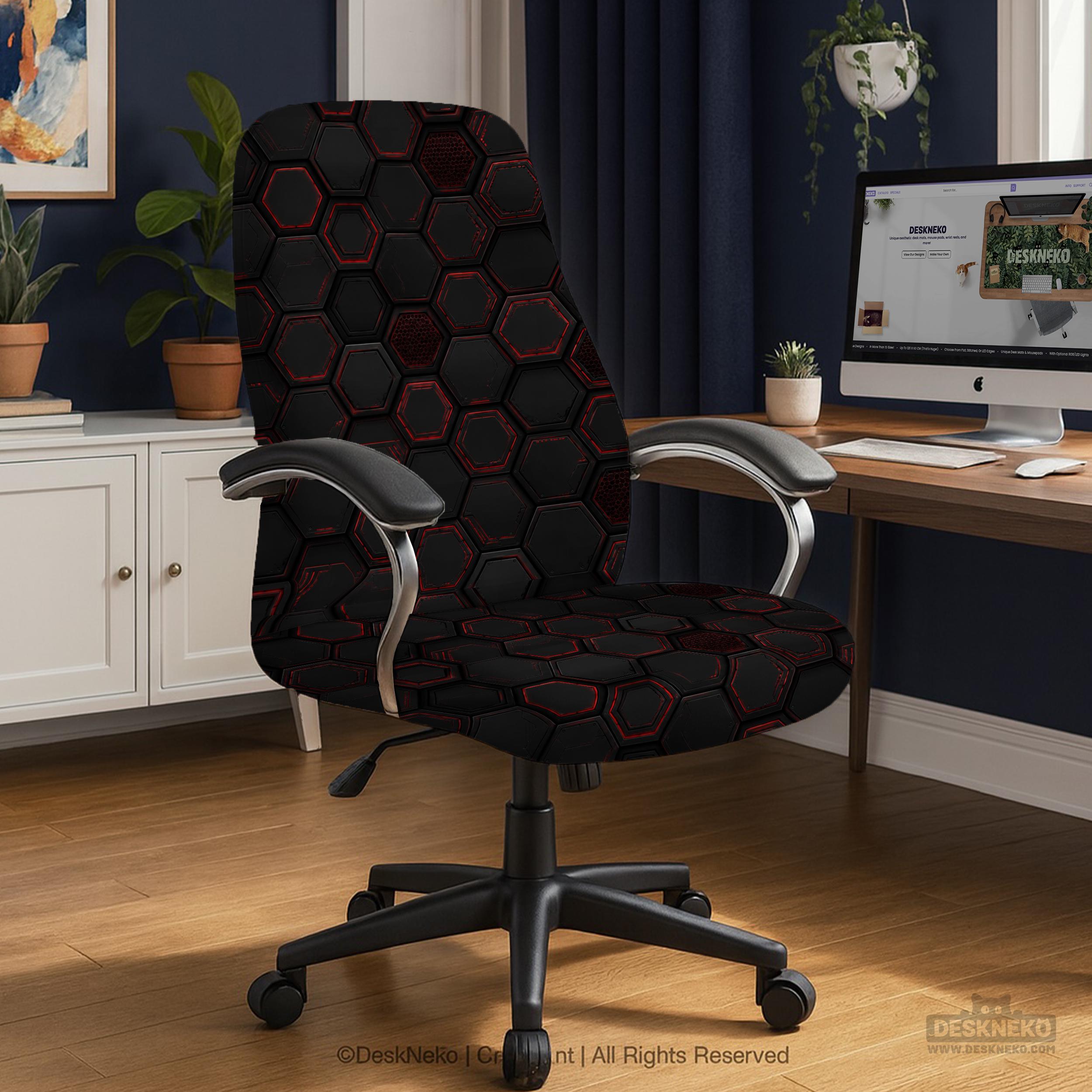 Black Cyber Chair Cover image 4