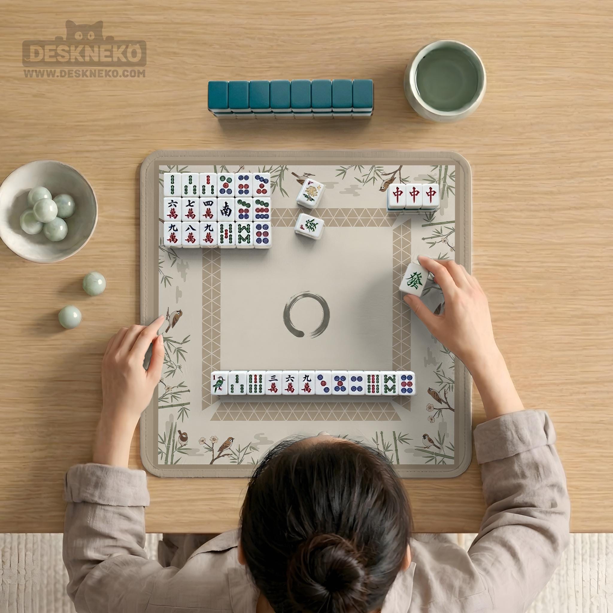 Zen Bird Mahjong Mat image 4