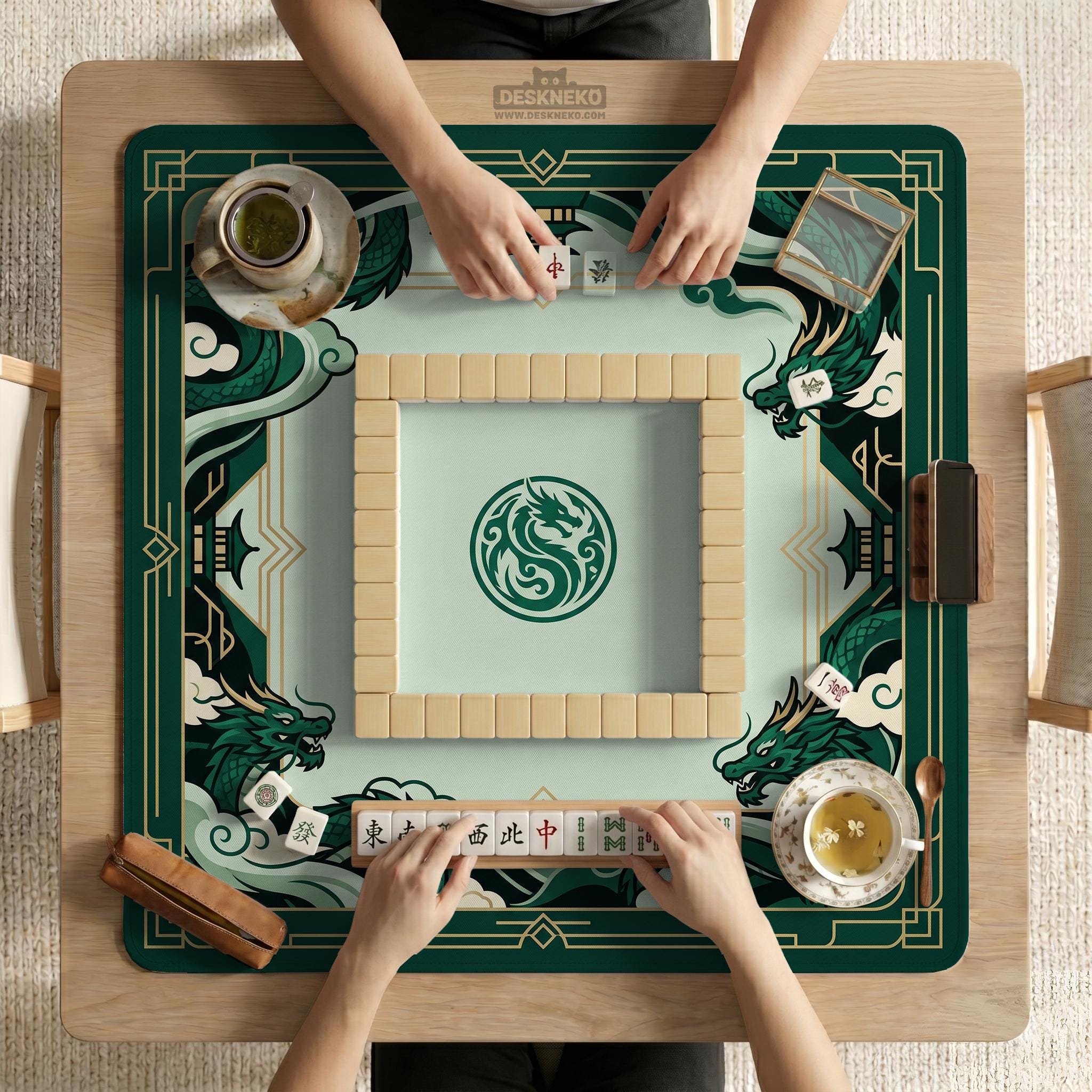 Emerald Dragon Mahjong Mat image 4