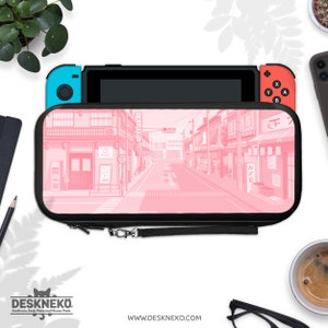Schattig hoesje voor Nintendo Switch-skin, Kawaii anime-esthetiek, Lite oled Harde, doorzichtige shell-basisafdekking, houder voor gamekaartcartridge, Reisetui