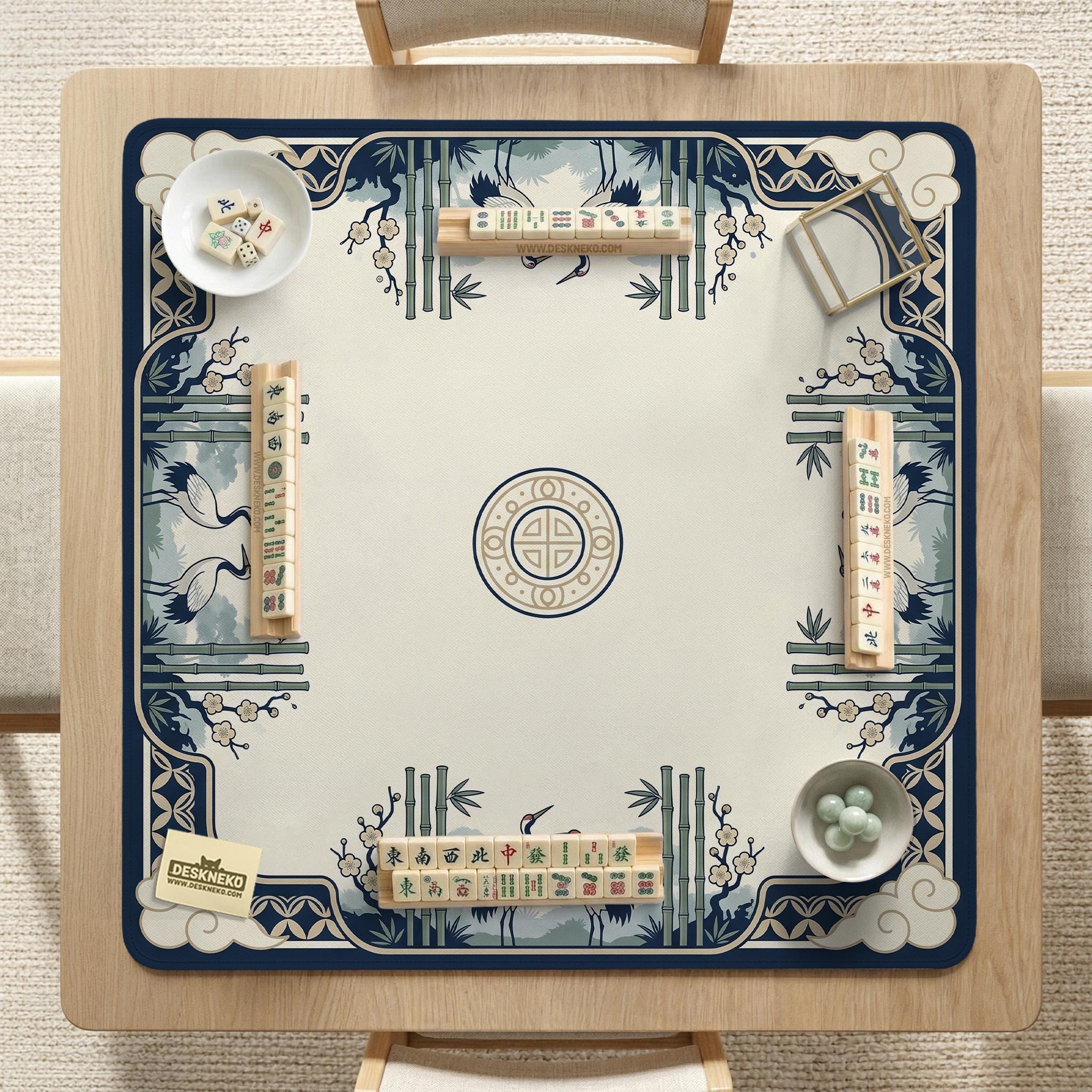 Crane Bamboo Mahjong Mat image 4