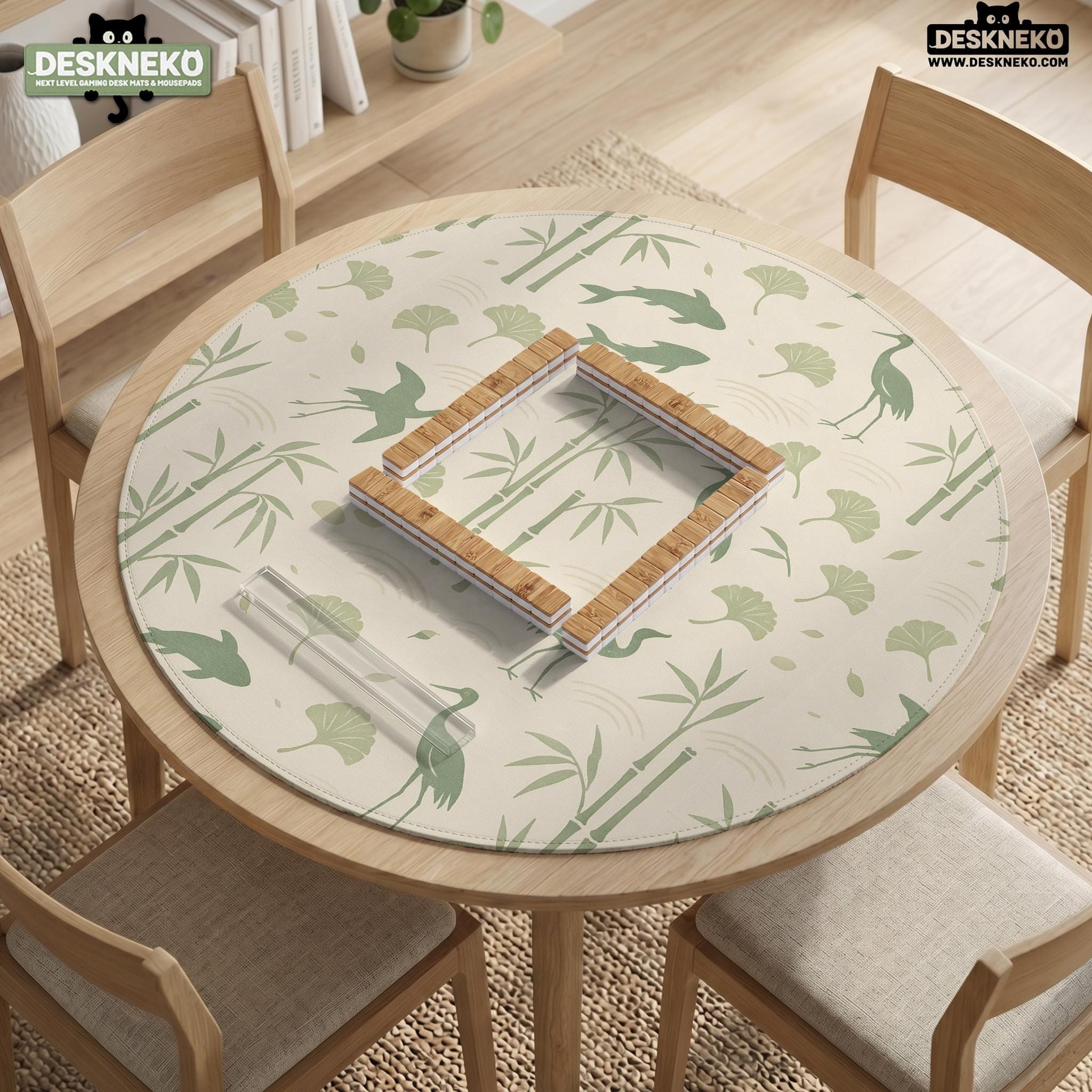 Cream Bamboo Mahjong Mat image 2