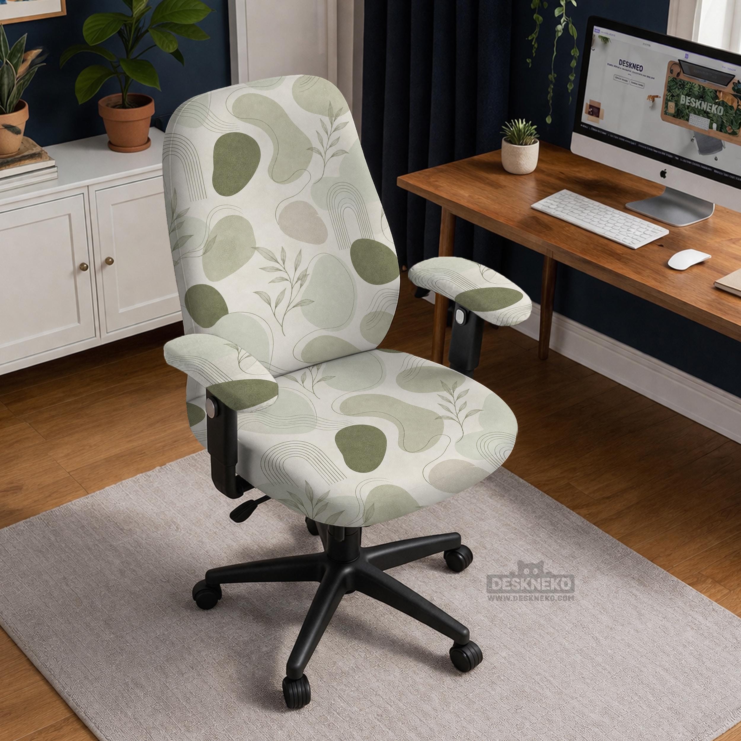 Japandi Green Chair Cover image 2