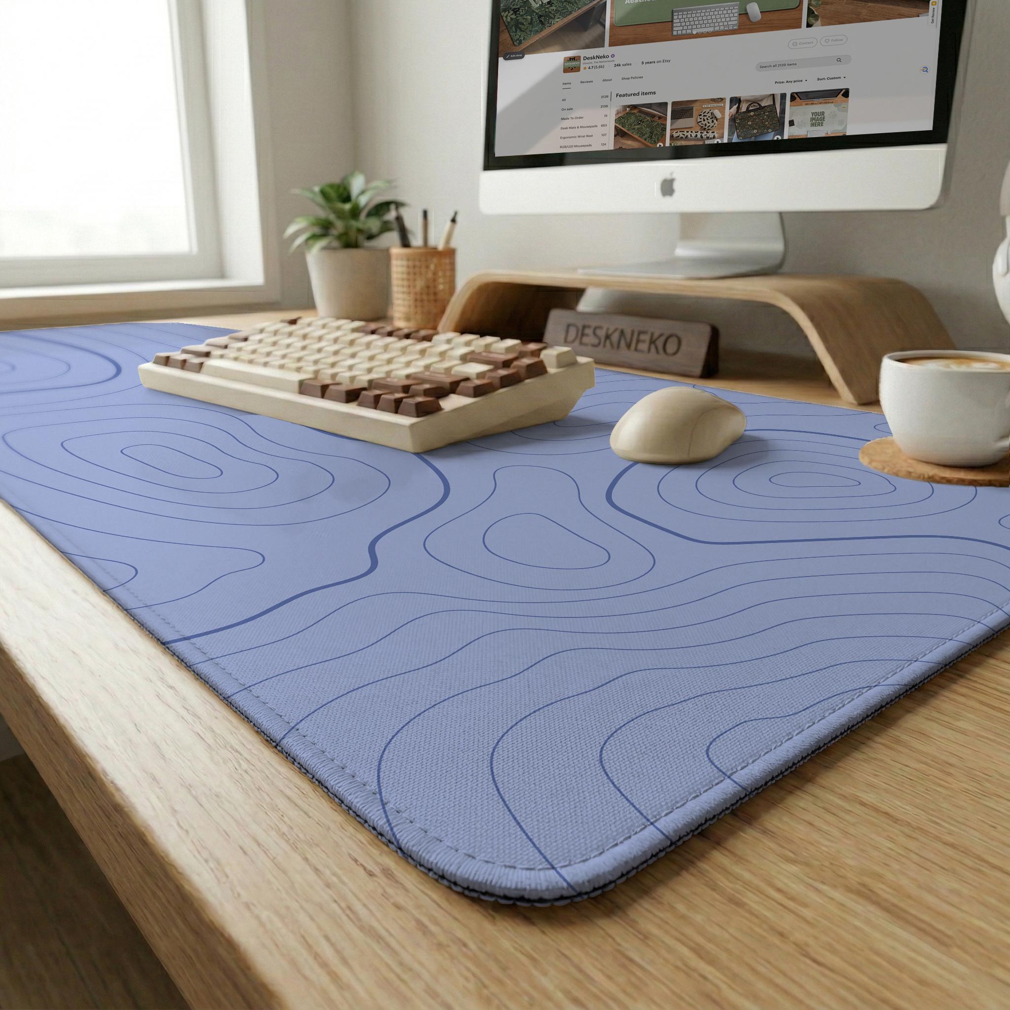 Blue Topographic Mousepad image 4