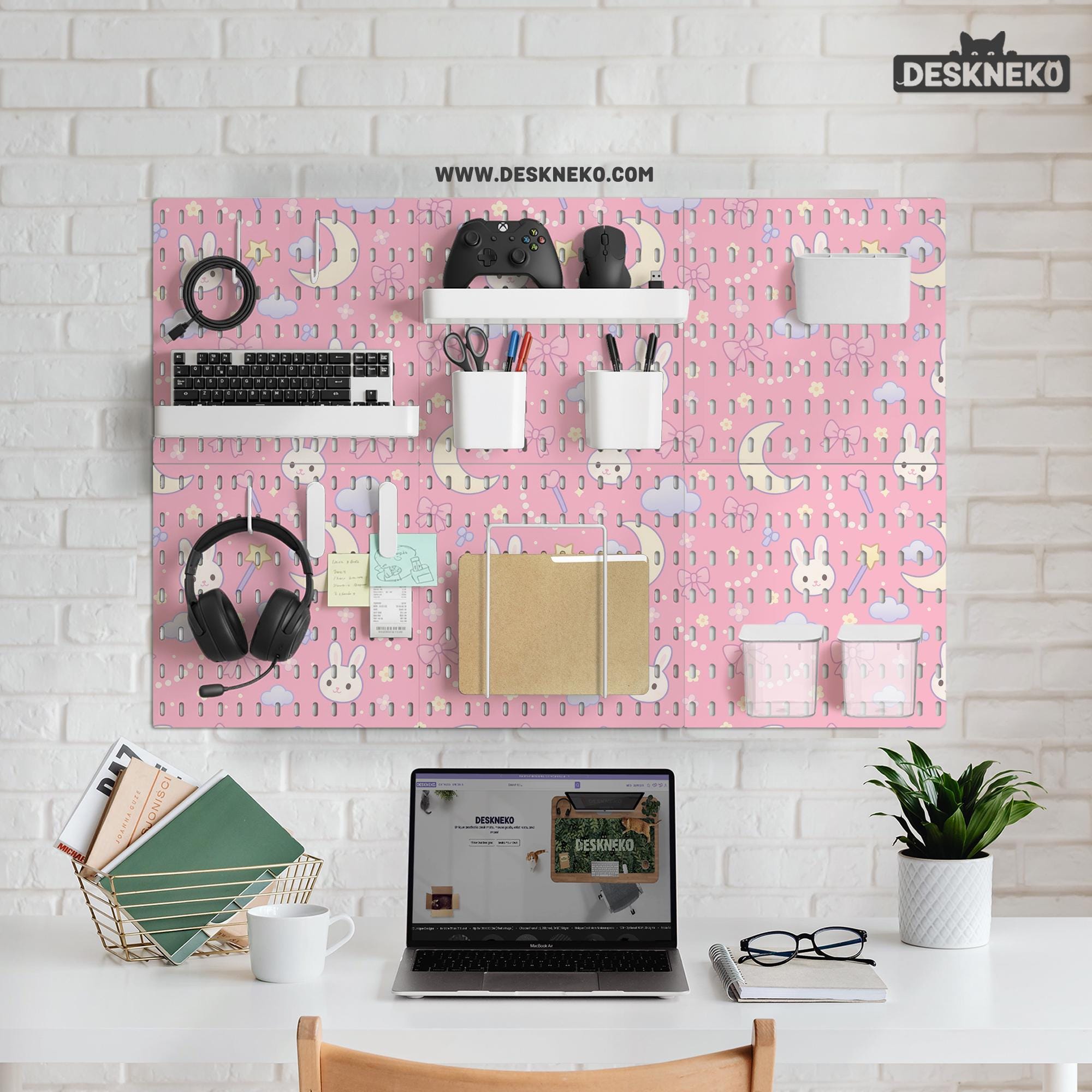 Pastel Bunny Pegboard Set image 2