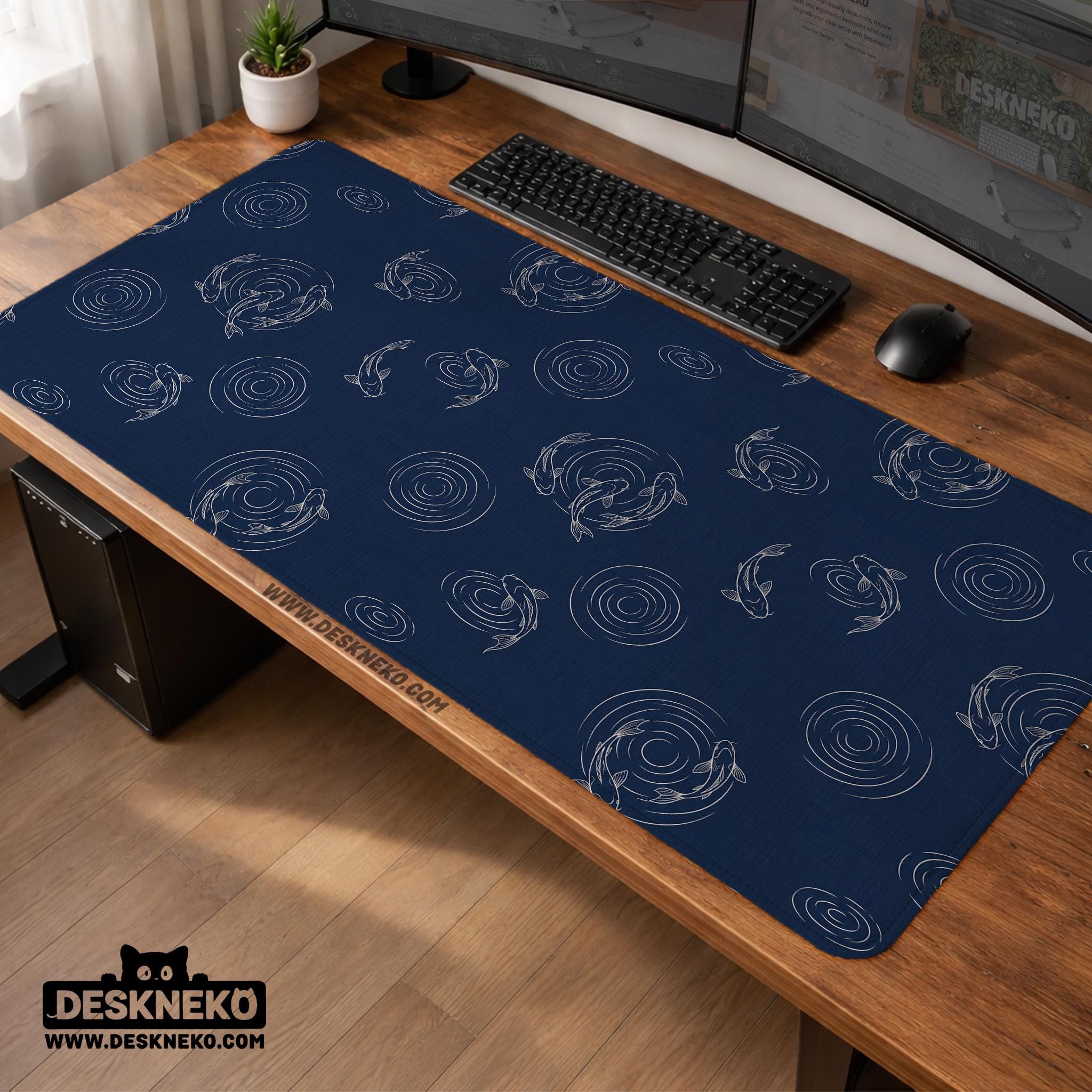 Blue Koi Desk Mat image 3