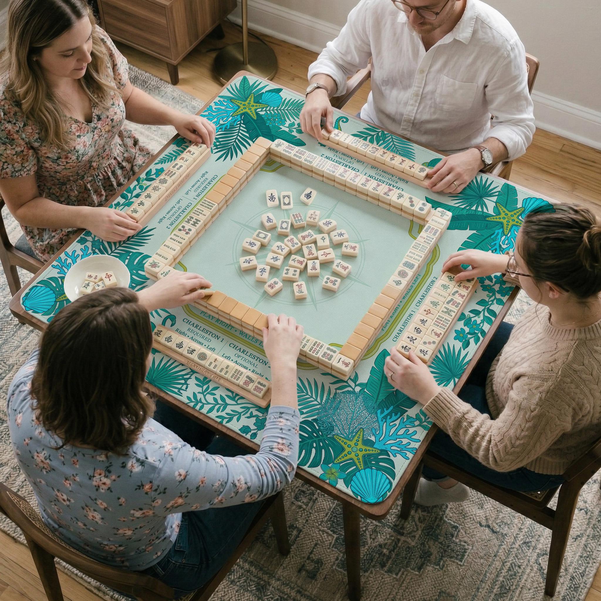 Coastal Botanical Mahjong Mat image 3