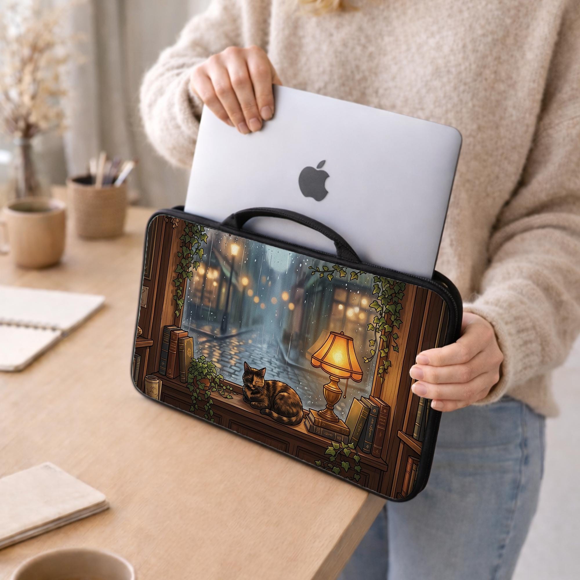 Dark Academia Laptop Bag image 3