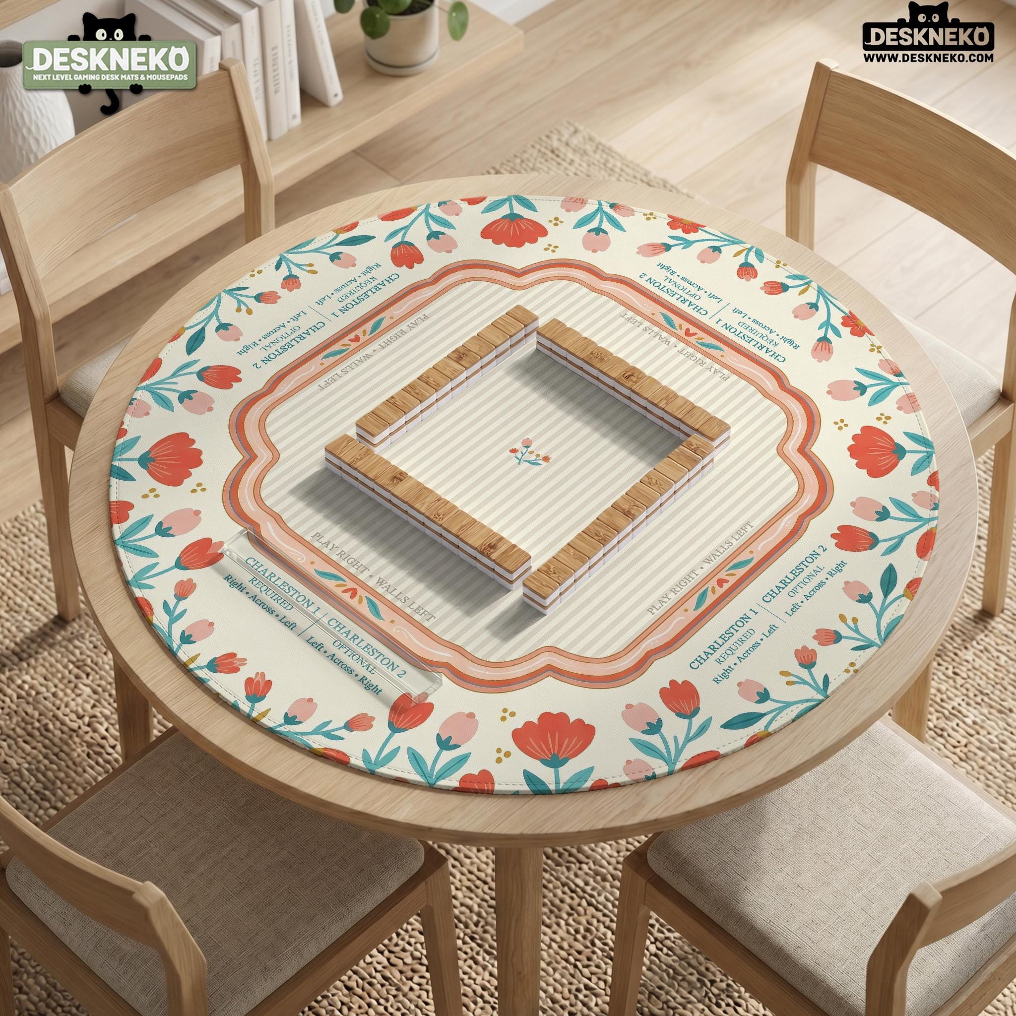 Floral Mahjong Mat image 3