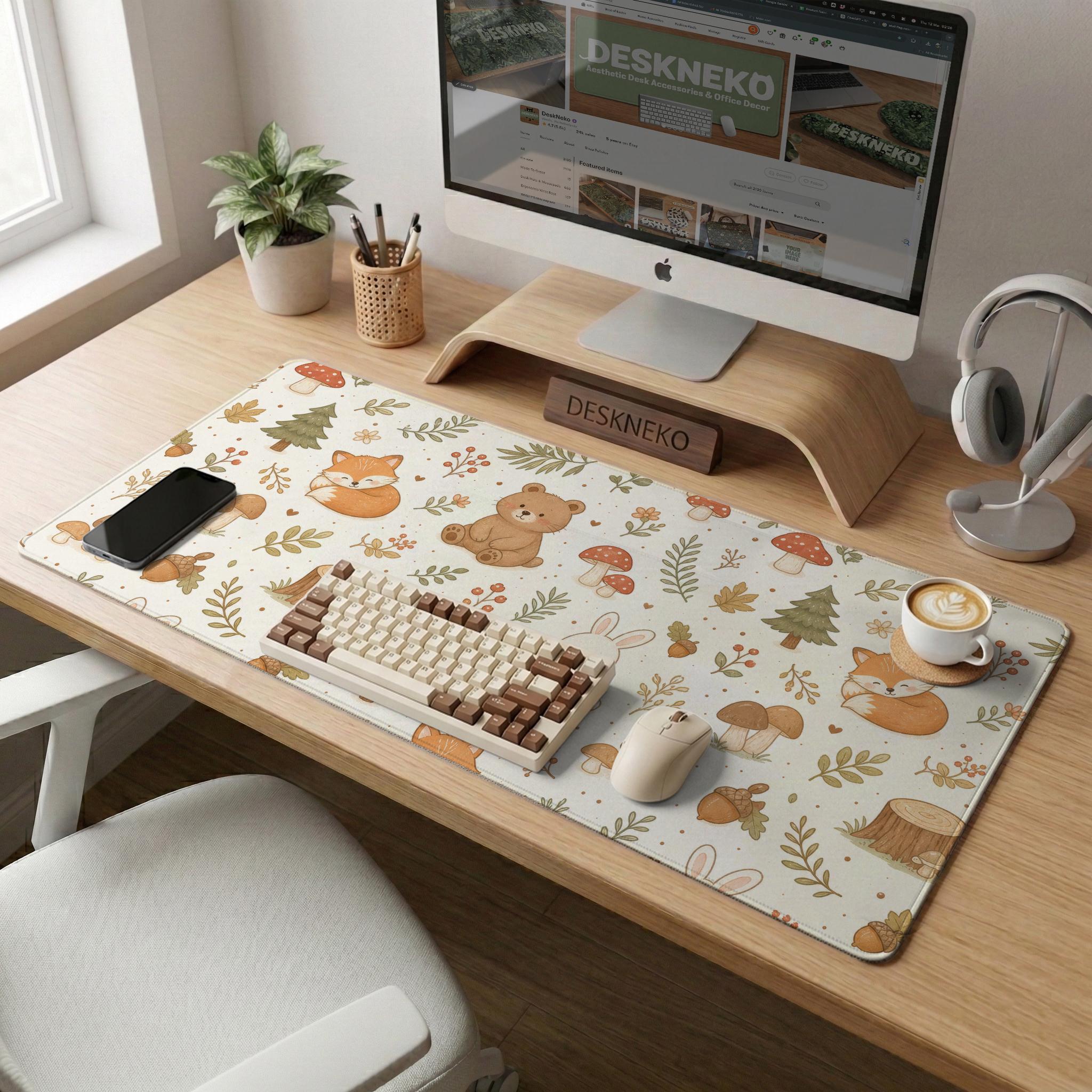 Cute Woodland Desk Mat image 2