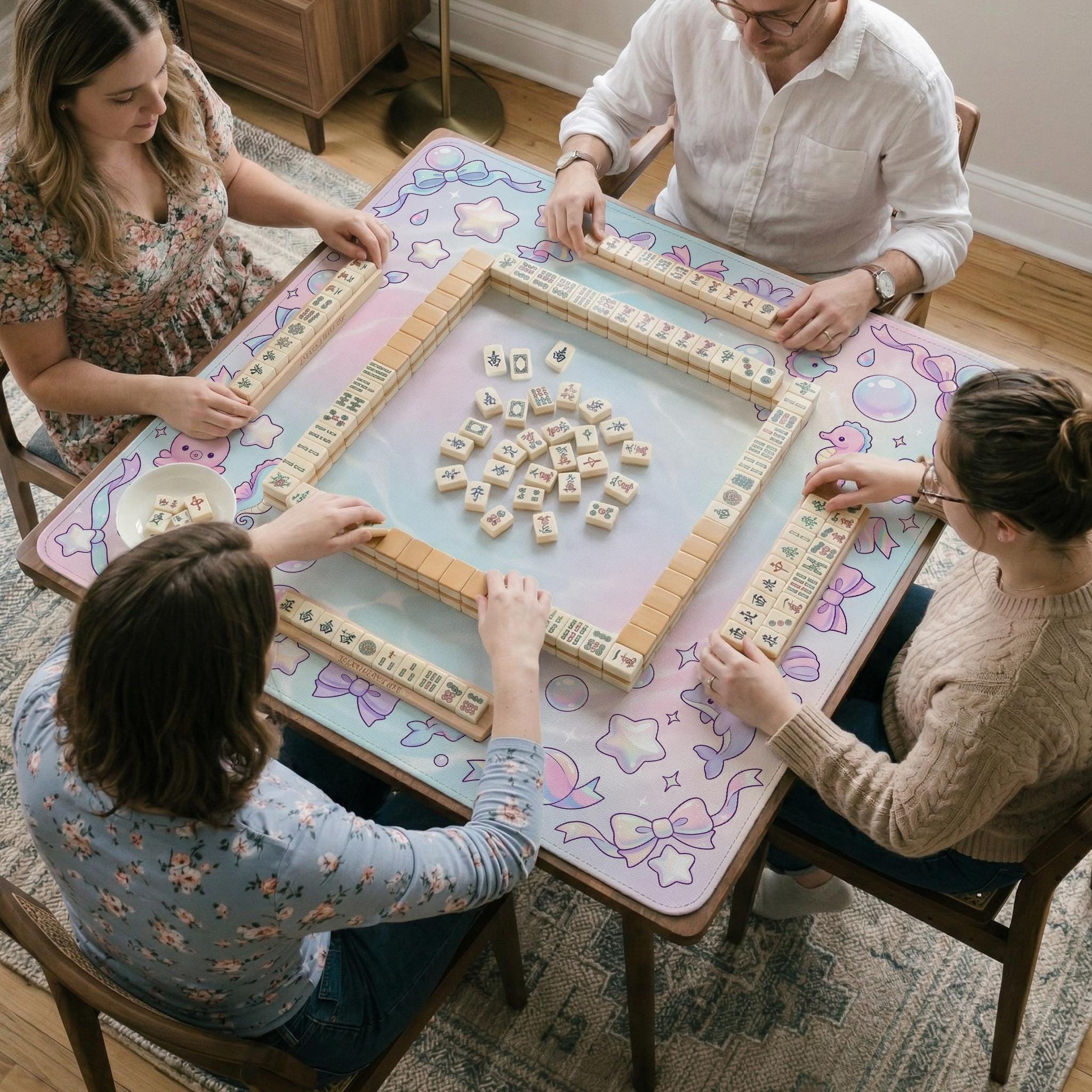 Pastel Coastal Mahjong Mat image 4