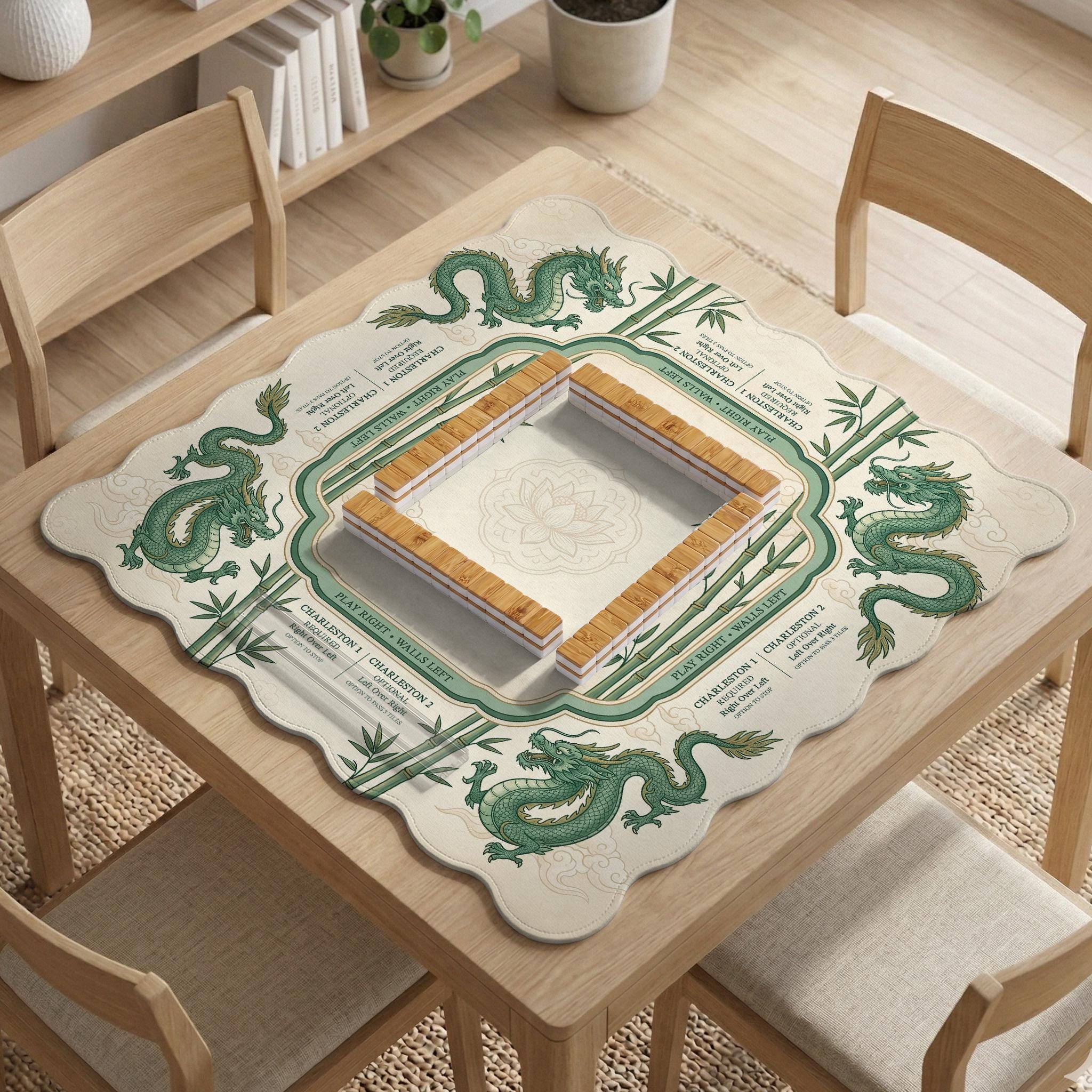 Bamboo Dragon Mahjong Mat image 3