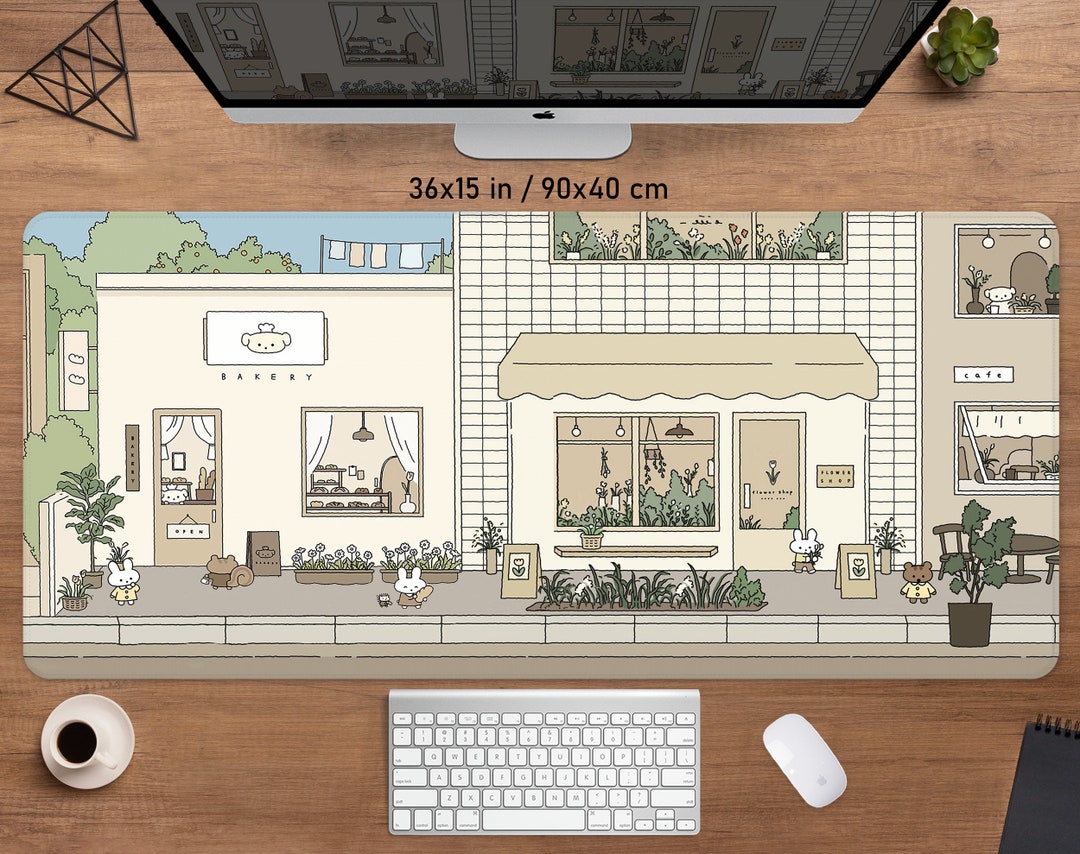 Cute Deskmat Mousepad Kawaii Anime Desk Mat Kawai Japanese Etsy