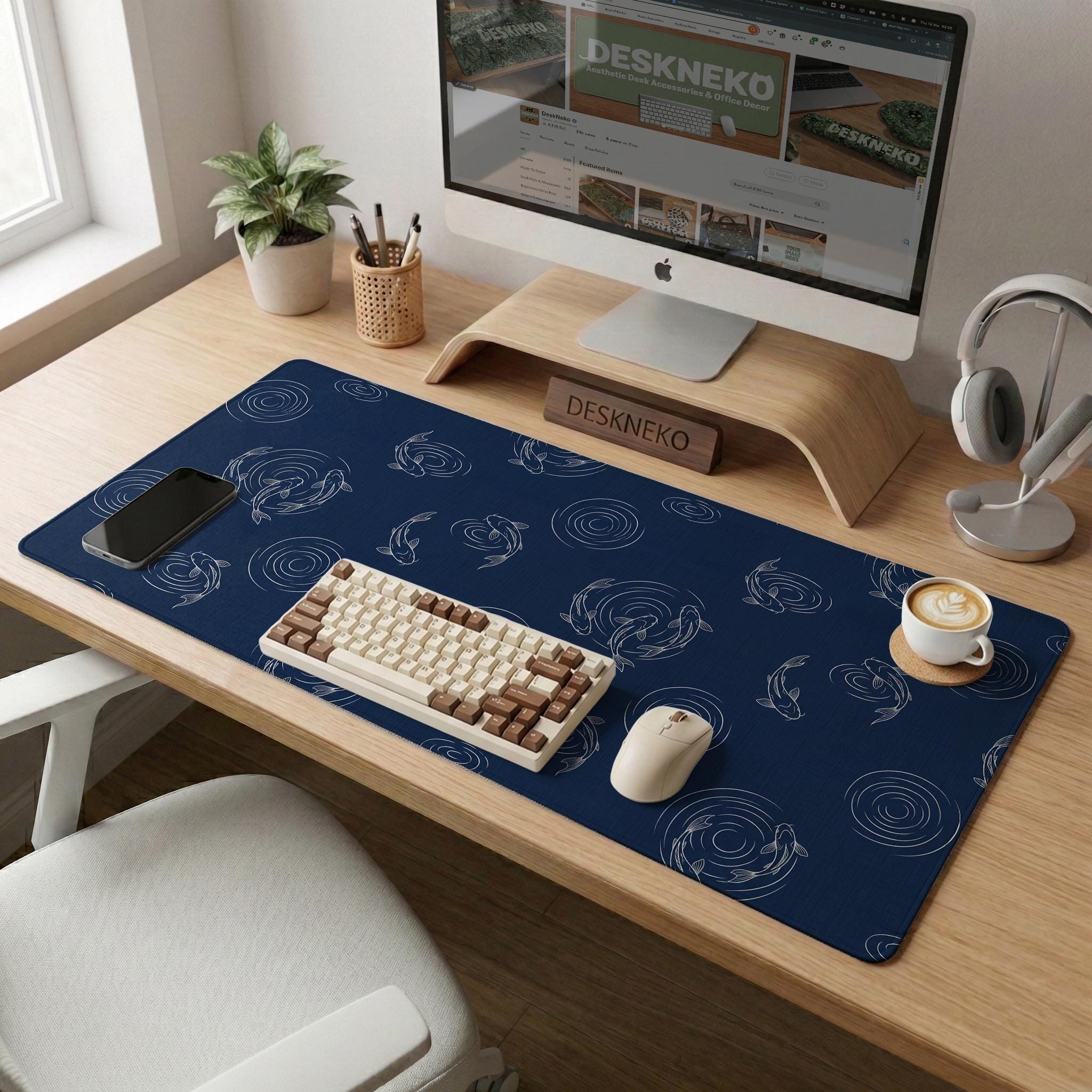 Blue Koi Desk Mat image 4