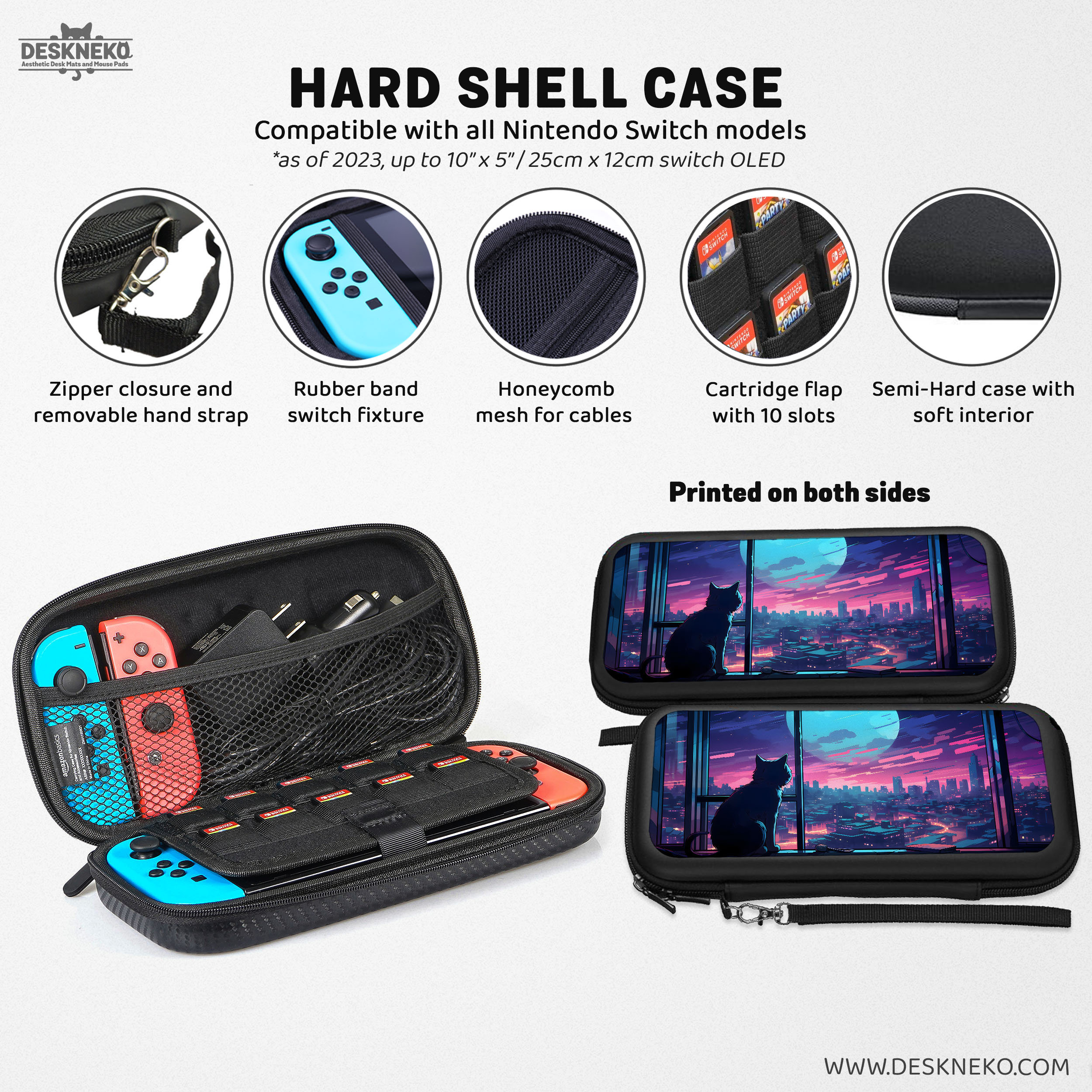Switch Carrying Case, for Nintendo Original/lite/oled Travel Bag