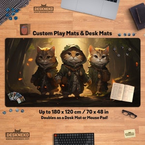 Anime school artist artwork digital art hd Playmat Gaming Mat