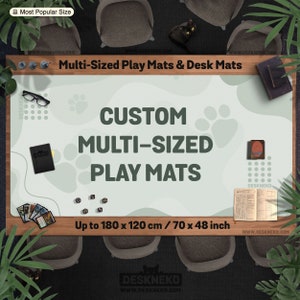 AANGEPASTE speelmat/bureaumat, tcg-kaart mtg-speelkleed, dnd dd bord dobbelspel terreinmat, gigantische aangepaste extra grote bureaumat/muismat gepersonaliseerd