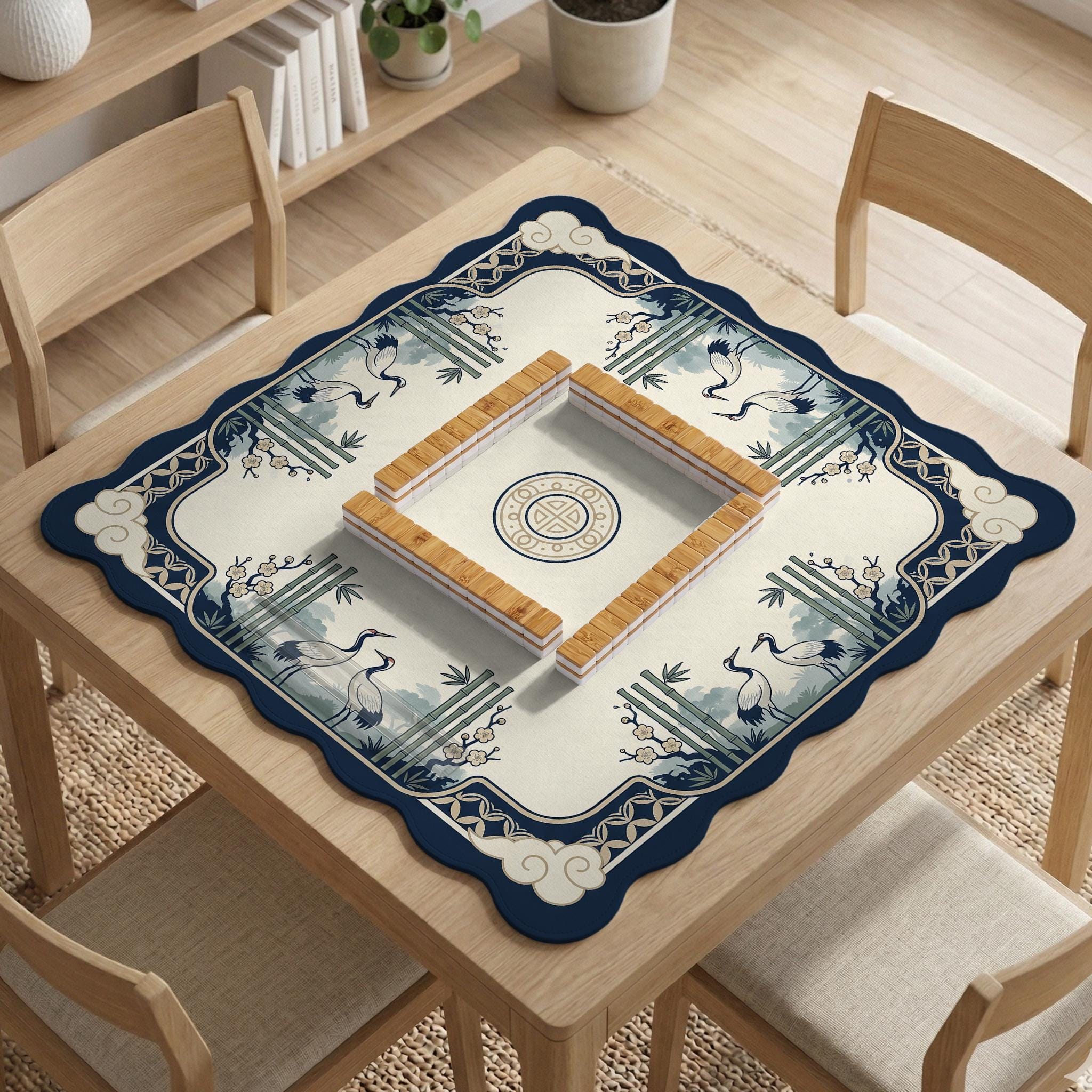 Crane Bamboo Mahjong Mat image 3