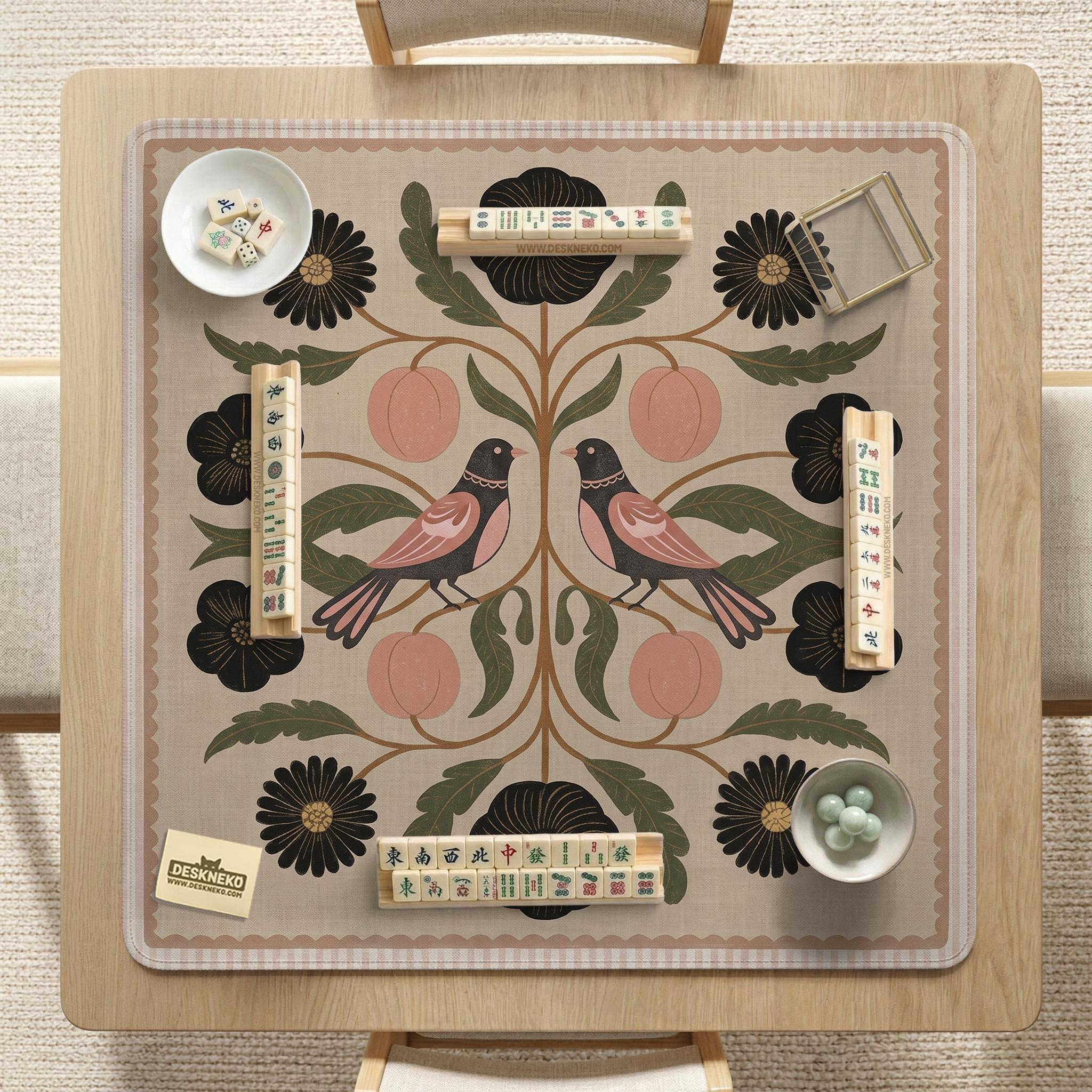 Olive Botanical Mahjong Mat image 3