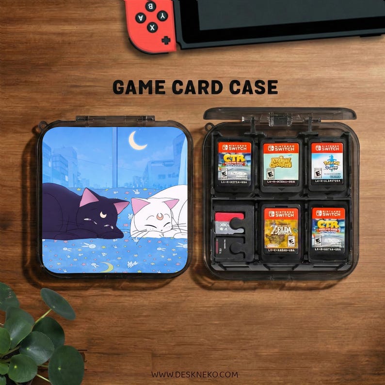 Cats Switch 2 Case/switch 1 Case, Kawaii Anime Aesthetic, Cute Blue ...