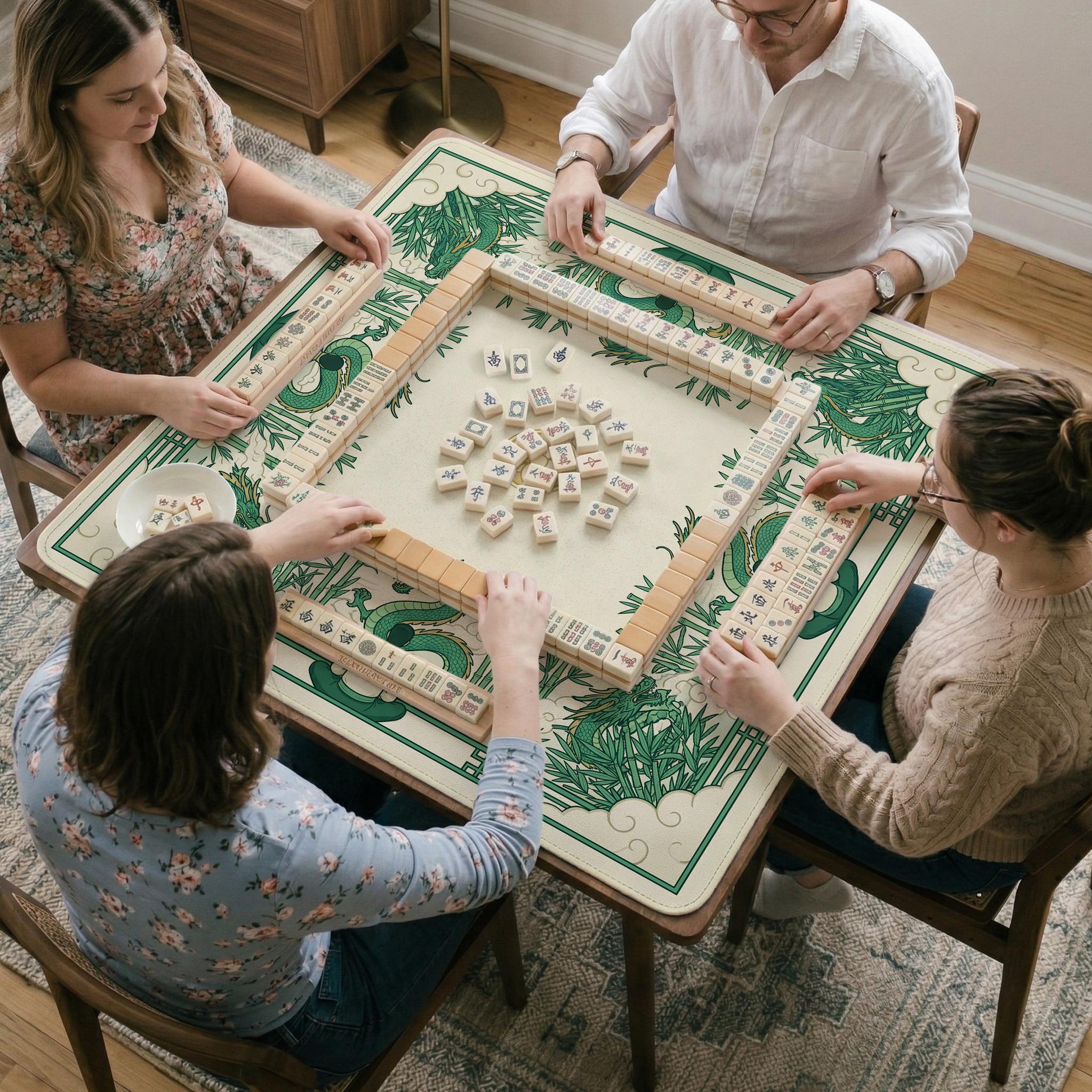 Green Dragon Mahjong Mat image 4