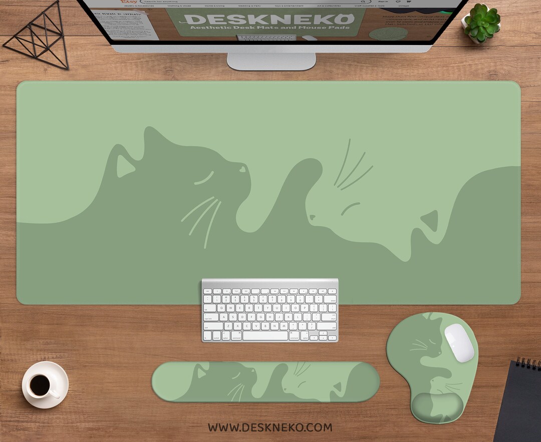 Gaming Mousepad Mit Feuer-Wasser Yin-Yang Design – Rutschfeste Unterseite, Verschiedene Größen