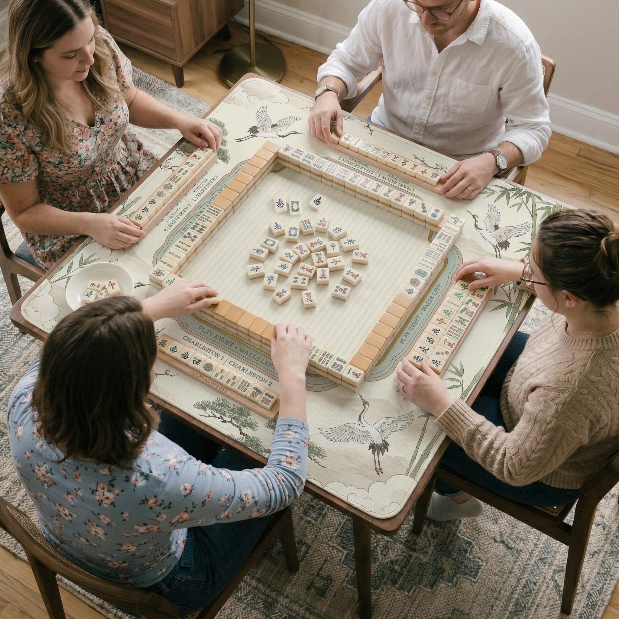 Sage Bamboo Mahjong Mat image 4