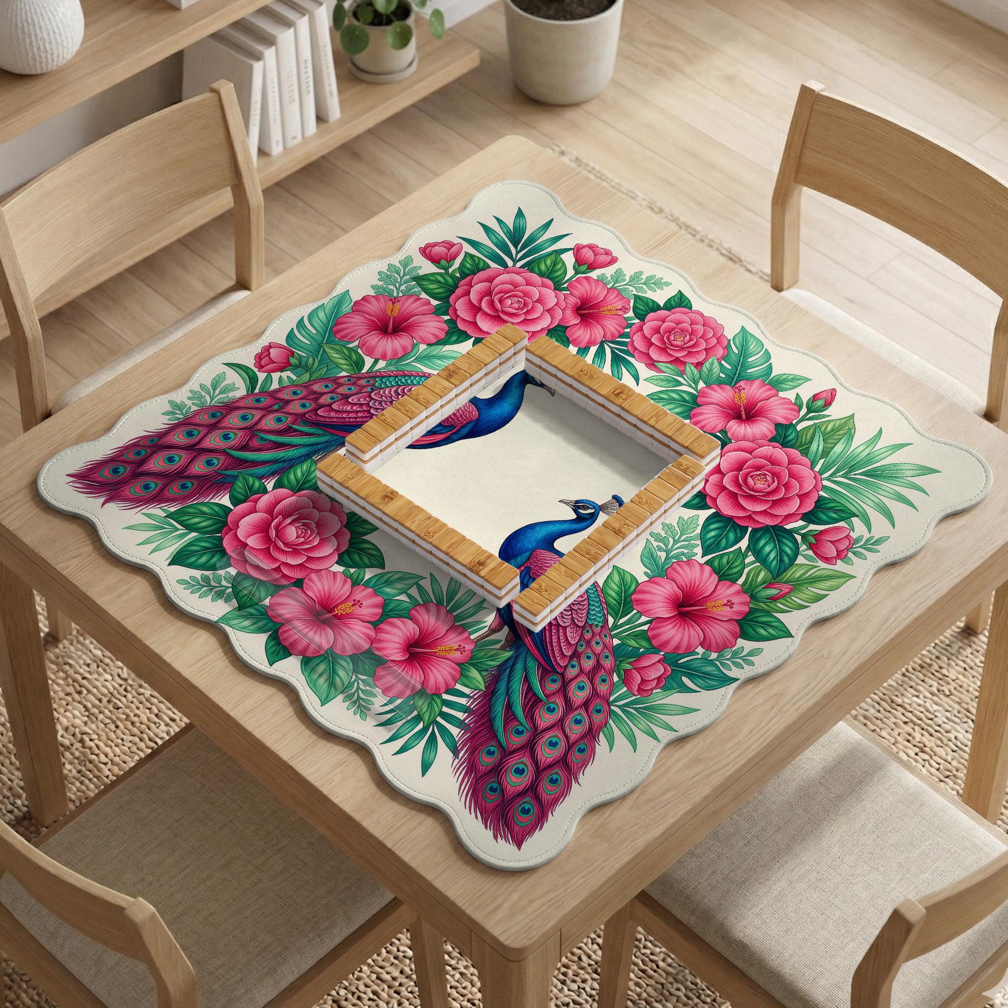 Botanical Bird Mahjong Mat image 4