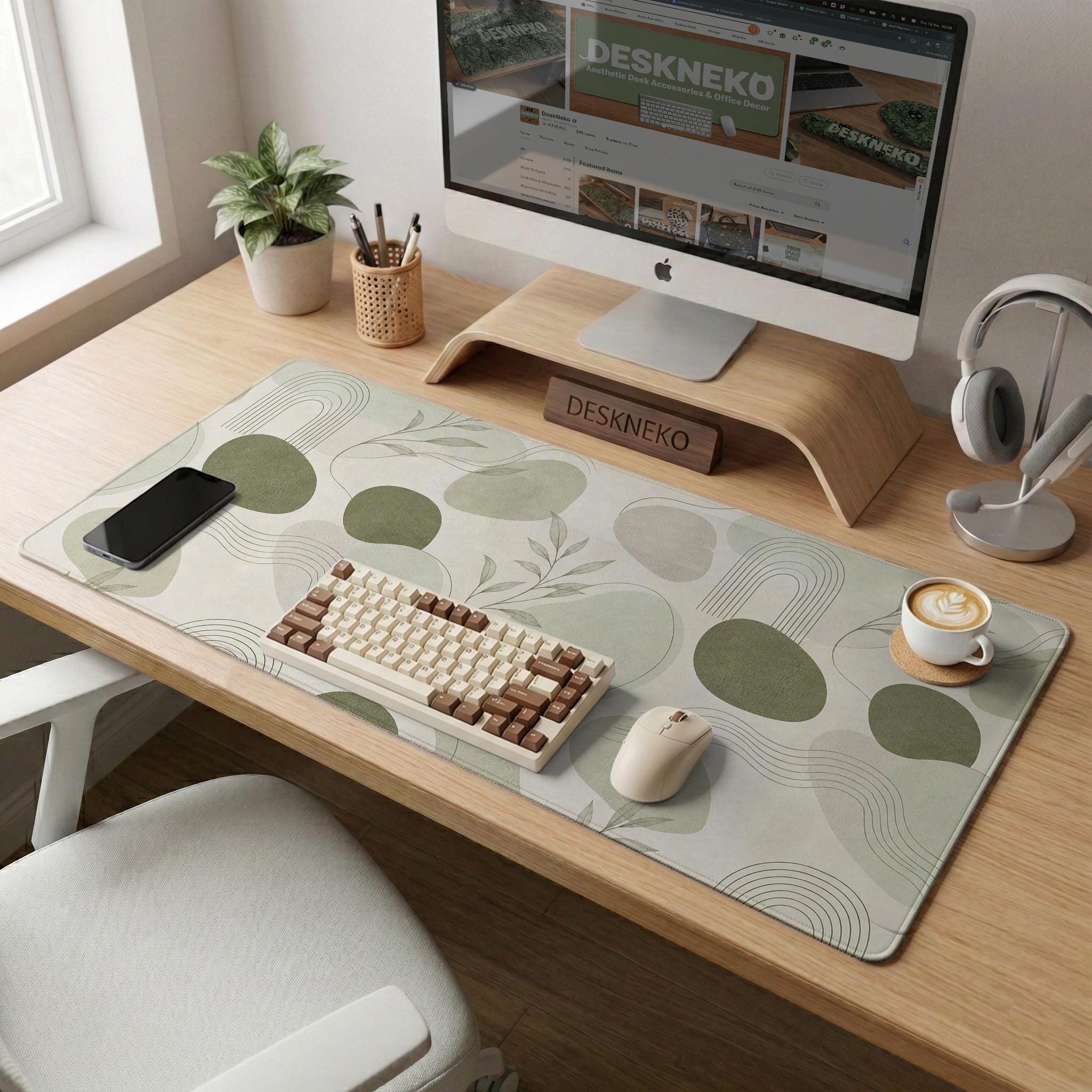 Botanical Sage Desk Mat image 3