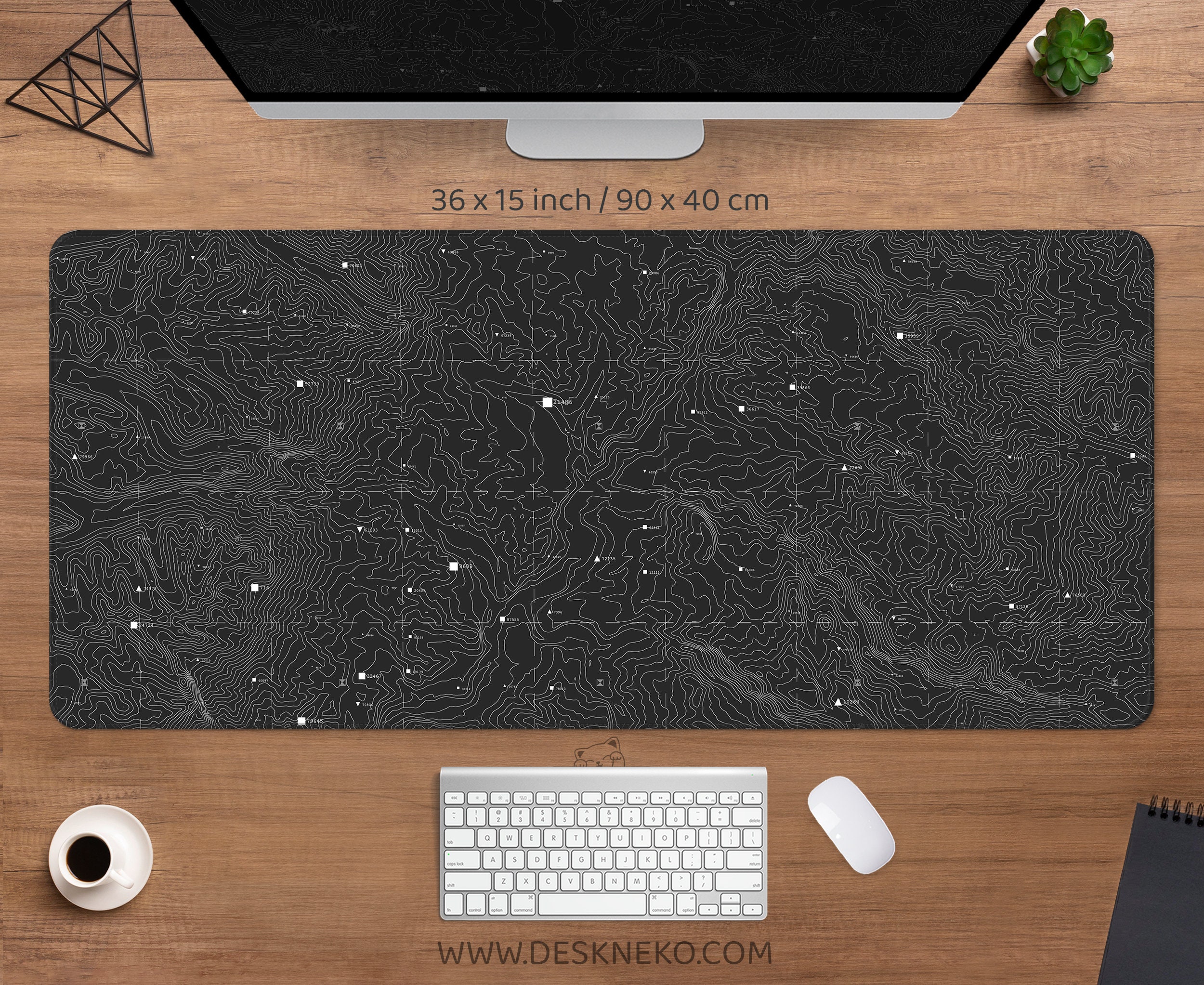Almohadilla De Mouse Topográfica De Mouse Topo De Juego Gran | Envío Gratis