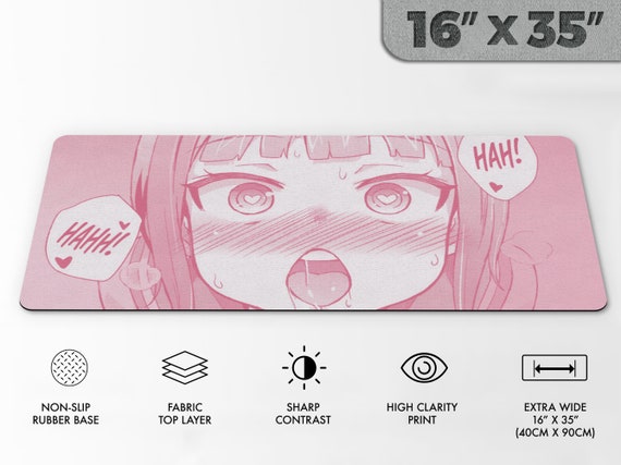 アヘ顔マウスパッド | パステルピンクのアニメ美学 | 淫らなブッシング