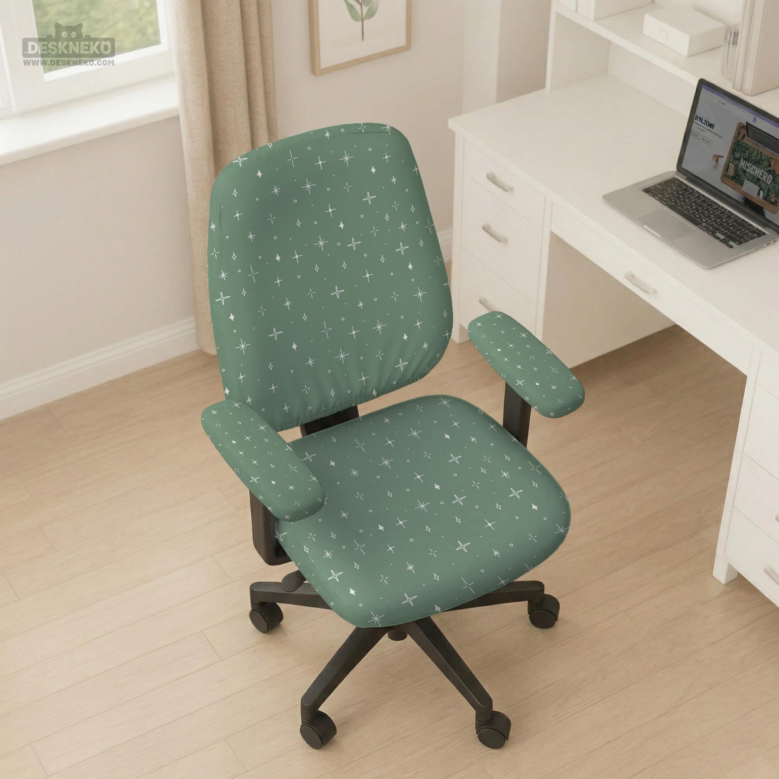 Sage Green Star Chair Cover image 3